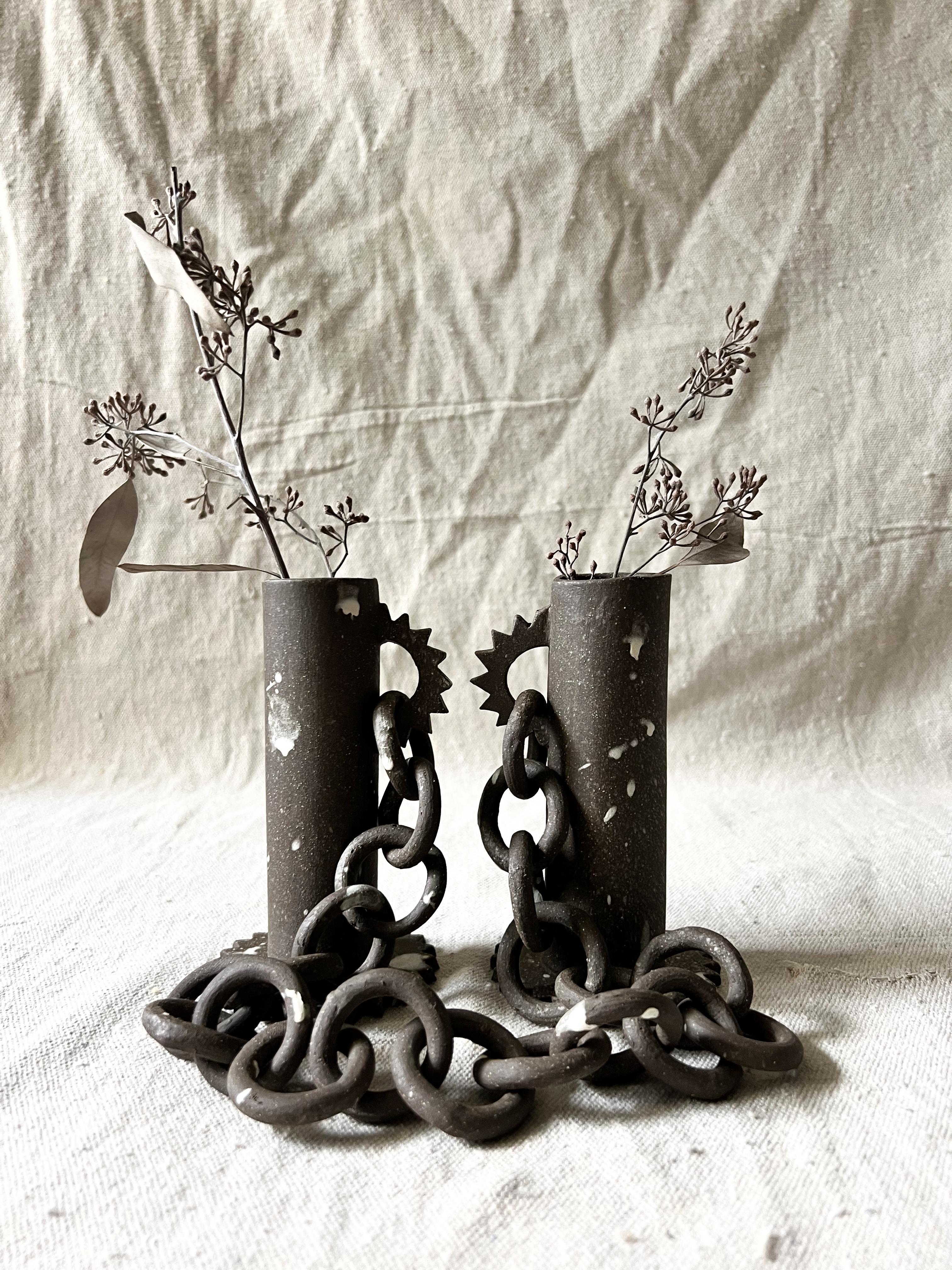 Sculptural candle stick holders For Sale 6