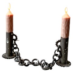 Antique Sculptural candle stick holders