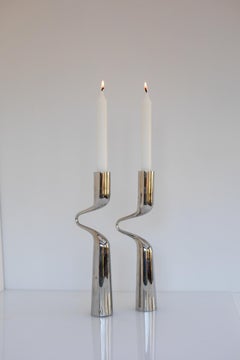 Sculptural Candleholders, 'Tango/Double' Modern Danish design by Mikaela Dörfel