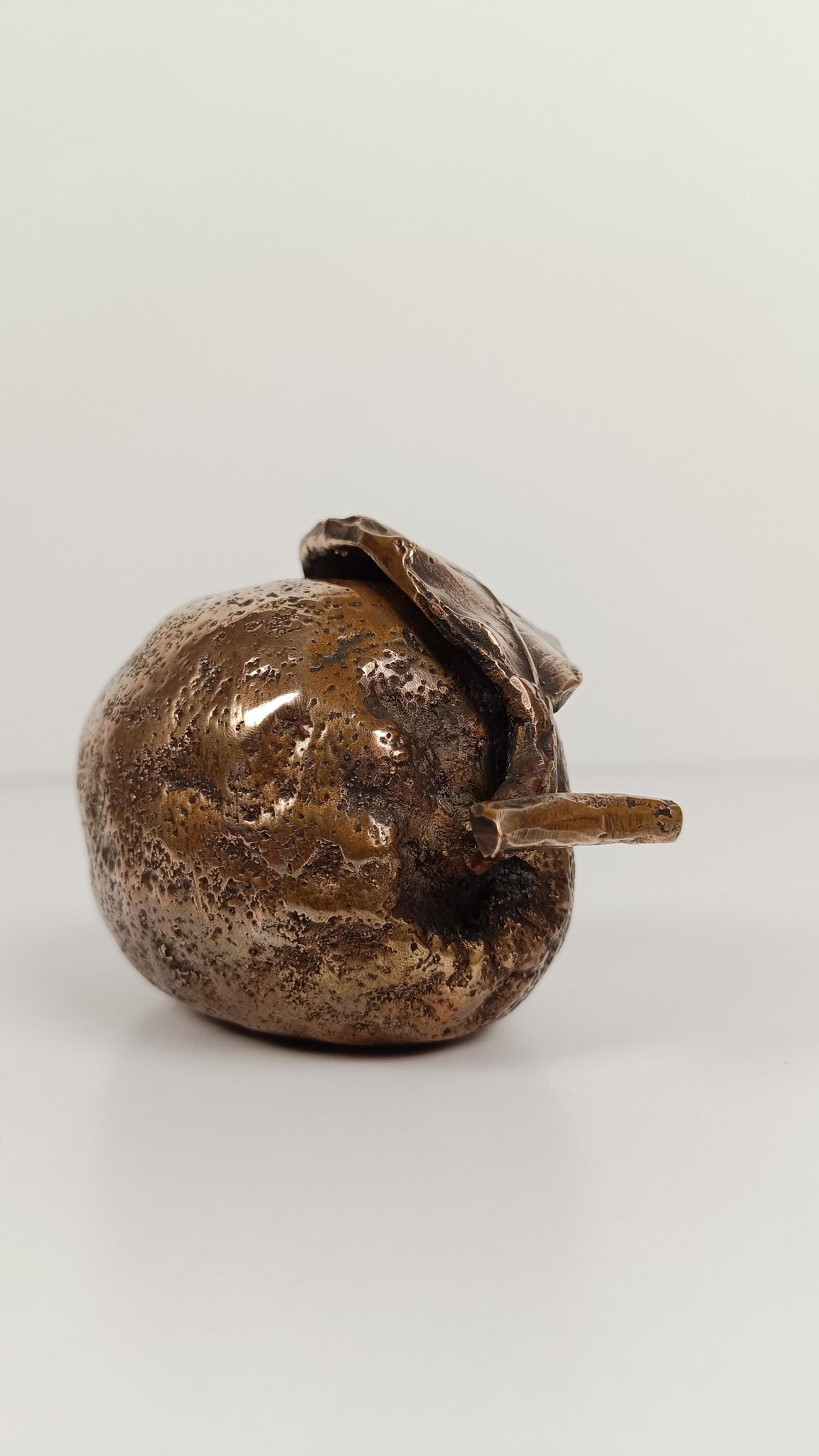 Sculptural Cast-Brass Paperweight Shaped as an Amalfi Coast Lemon, 1970s im Angebot 5