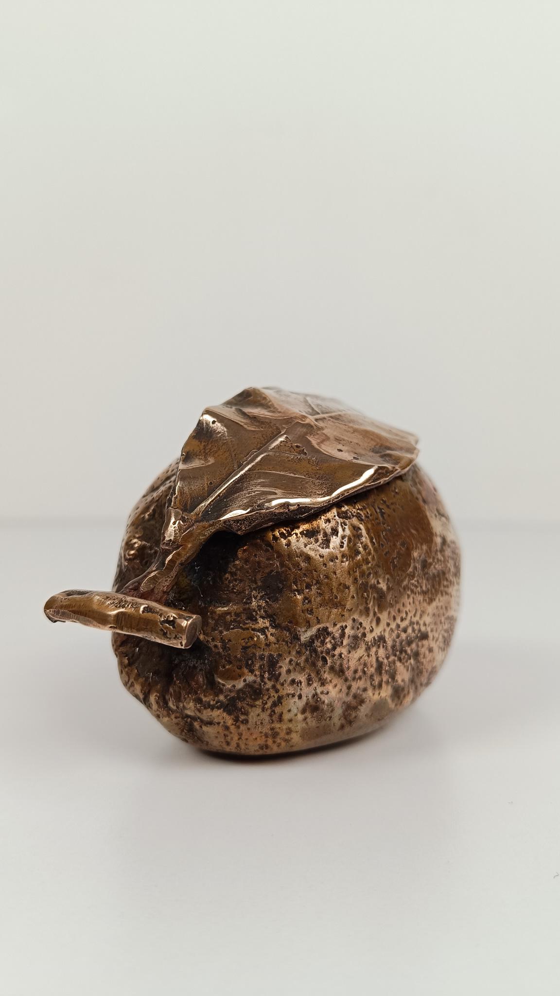 Sculptural Cast-Brass Paperweight Shaped as an Amalfi Coast Lemon, 1970s im Angebot 6