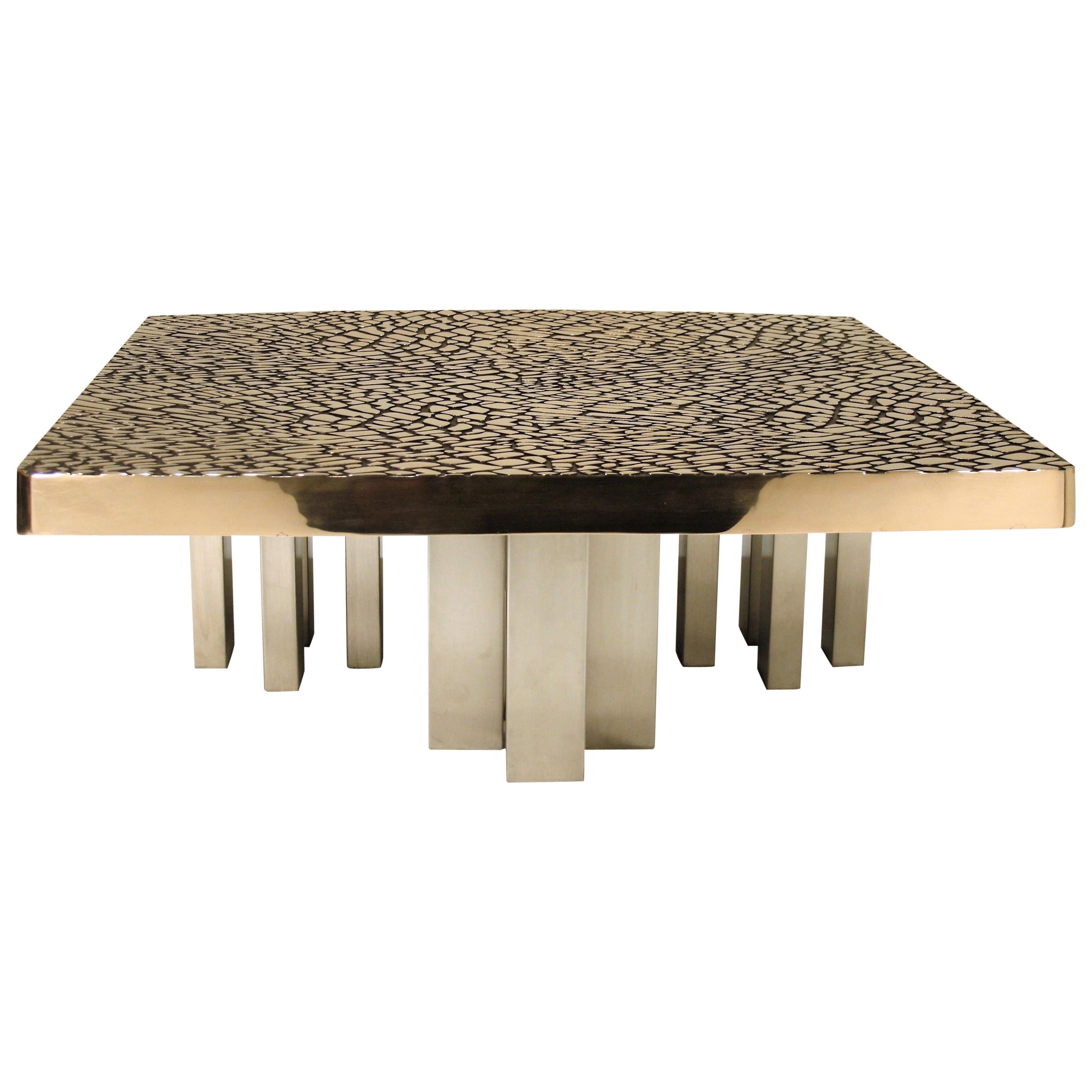 Sculptural Bronze Table Base at 1stDibs