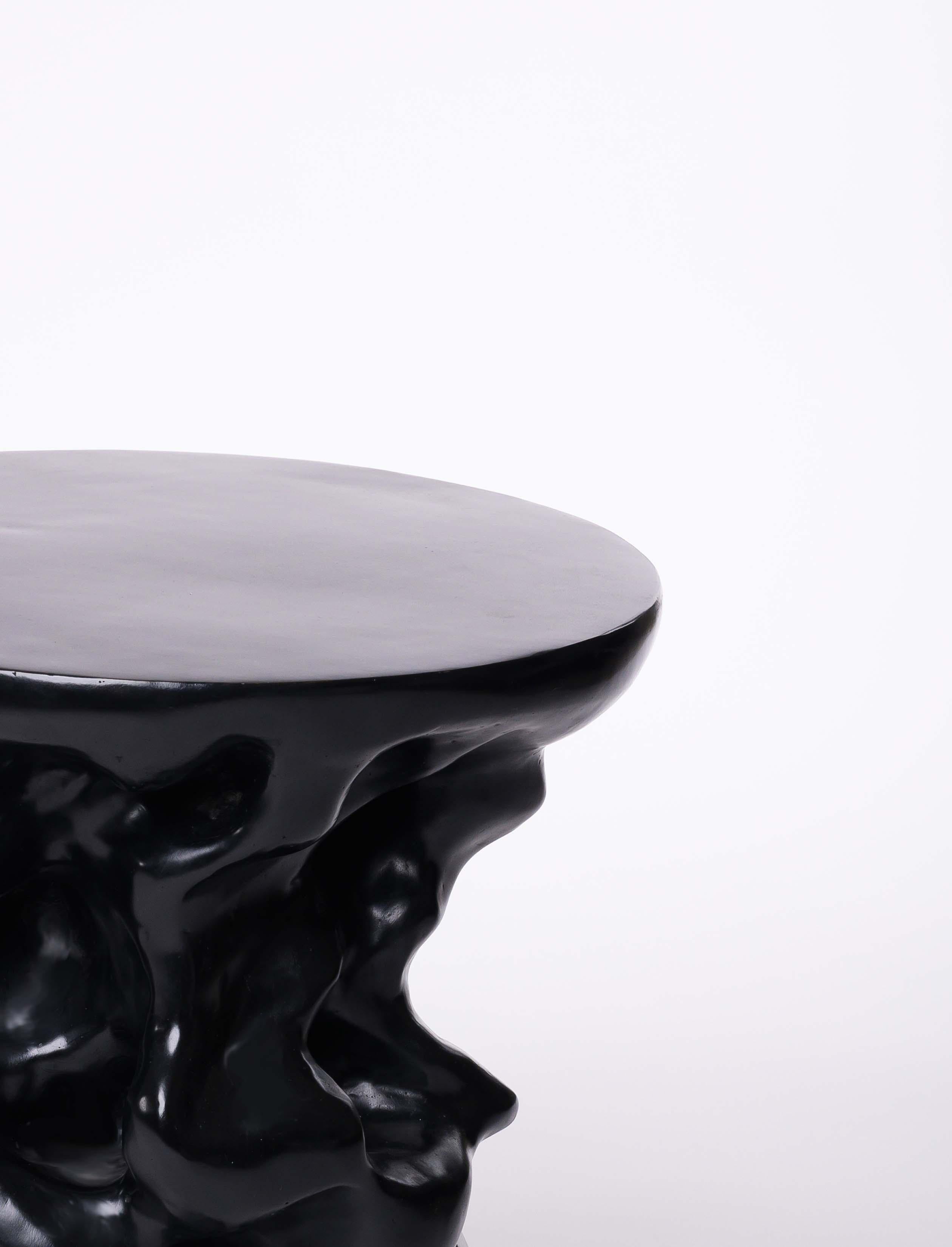 Sculptural Cave Stool in Dark Bronze by Elan Atelier In New Condition For Sale In New York, NY