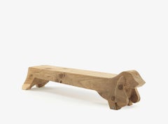 Banc sculptural en bois de cèdre Riva 1920 Ugo Design by Paolo Salvadè 240cm 94.5