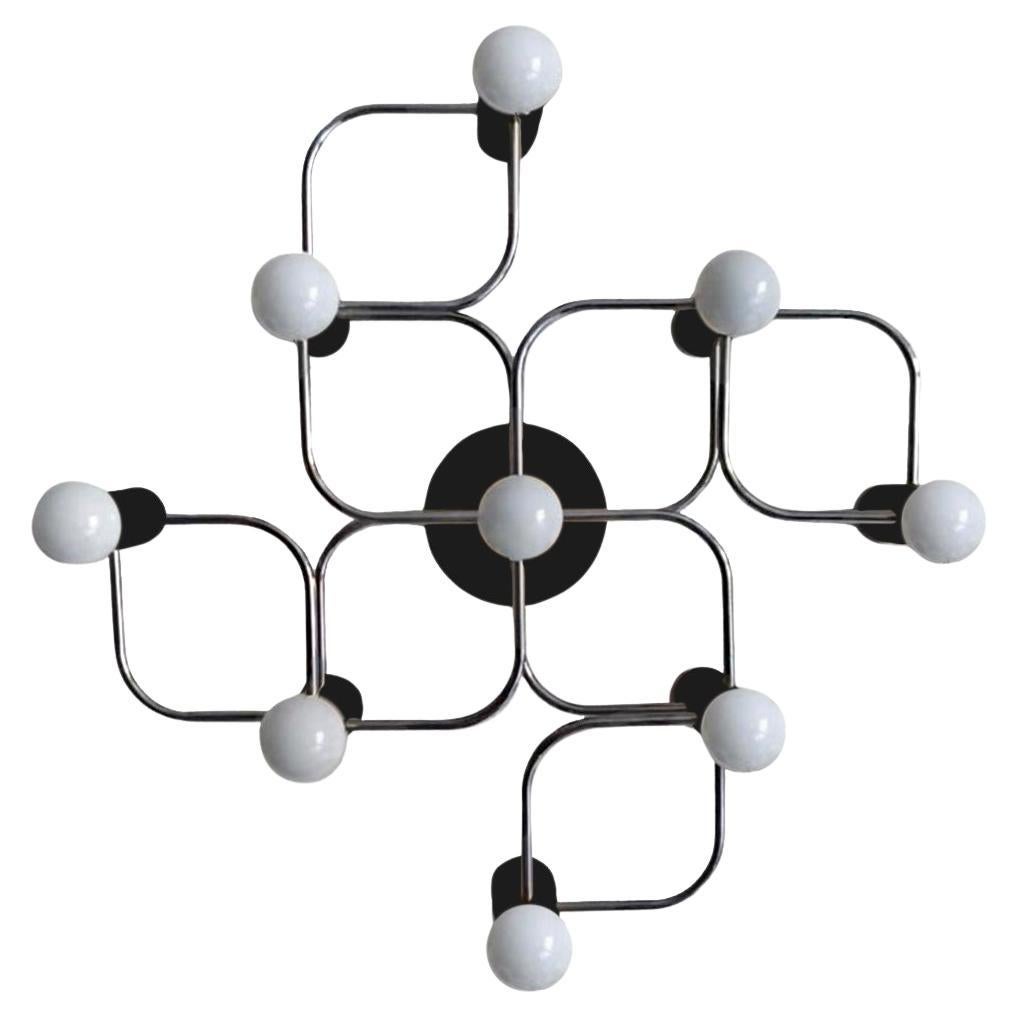 Lampadario scultoreo da soffitto o da parete con montaggio ad incasso