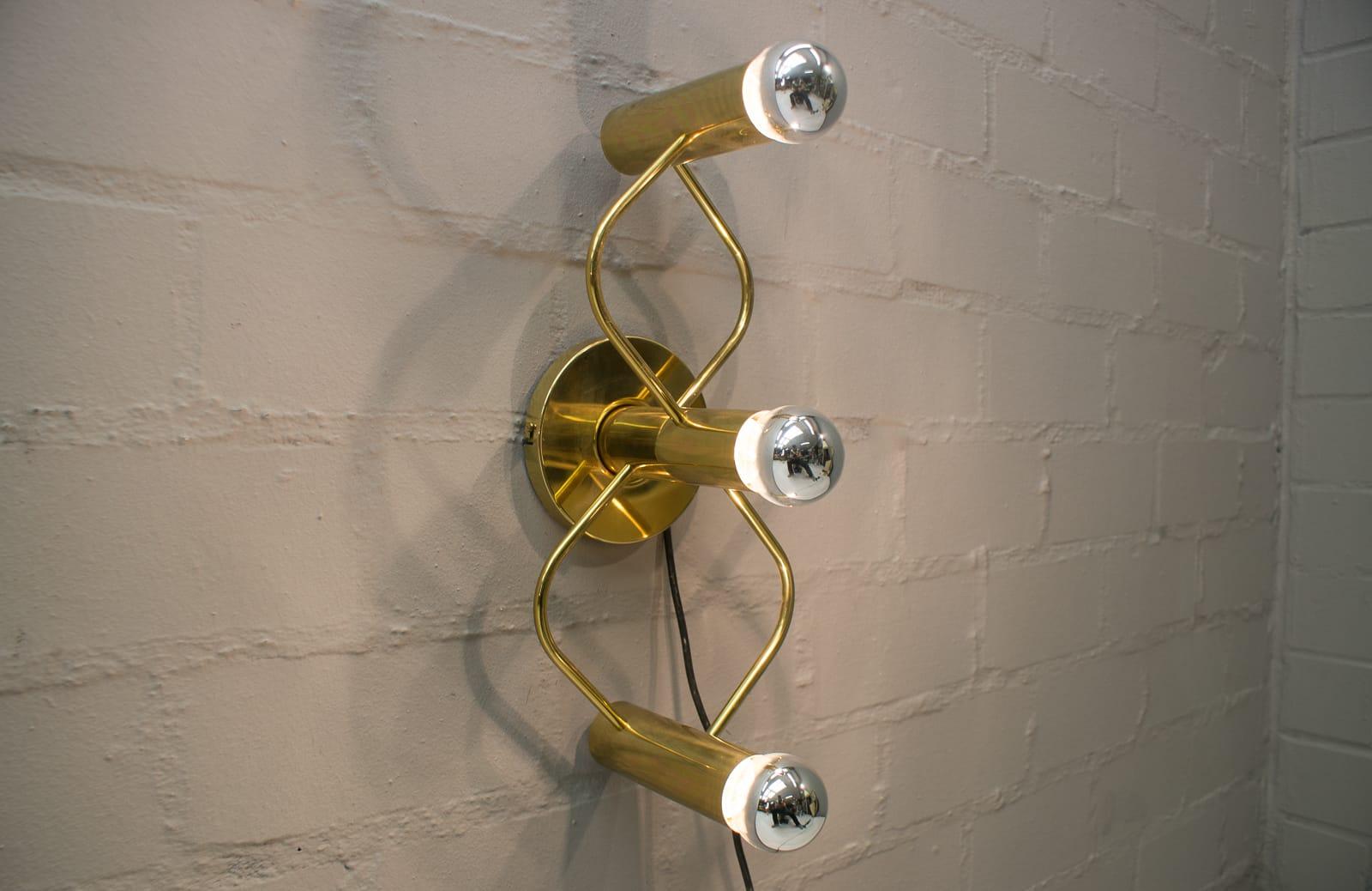 Sculptural Ceiling or Wall Light Flush Mount Chandelier by Leola, 1960s In Good Condition In Nürnberg, Bayern