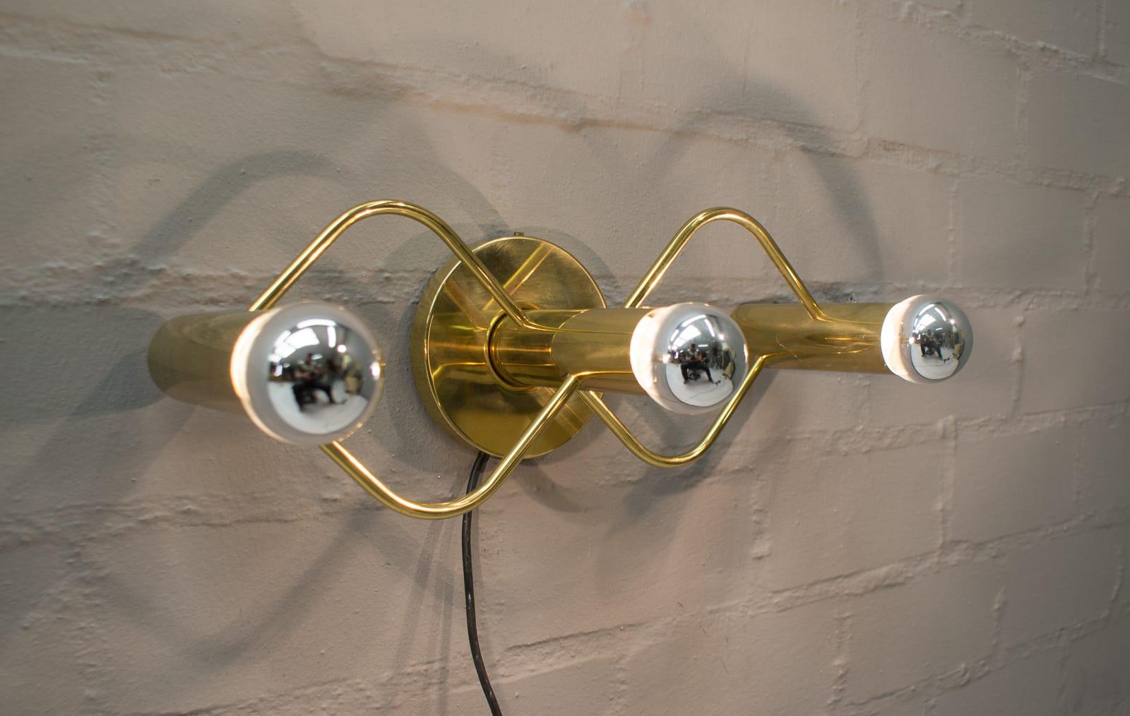 Sculptural Ceiling or Wall Light Flush Mount Chandelier by Leola, 1960s 1