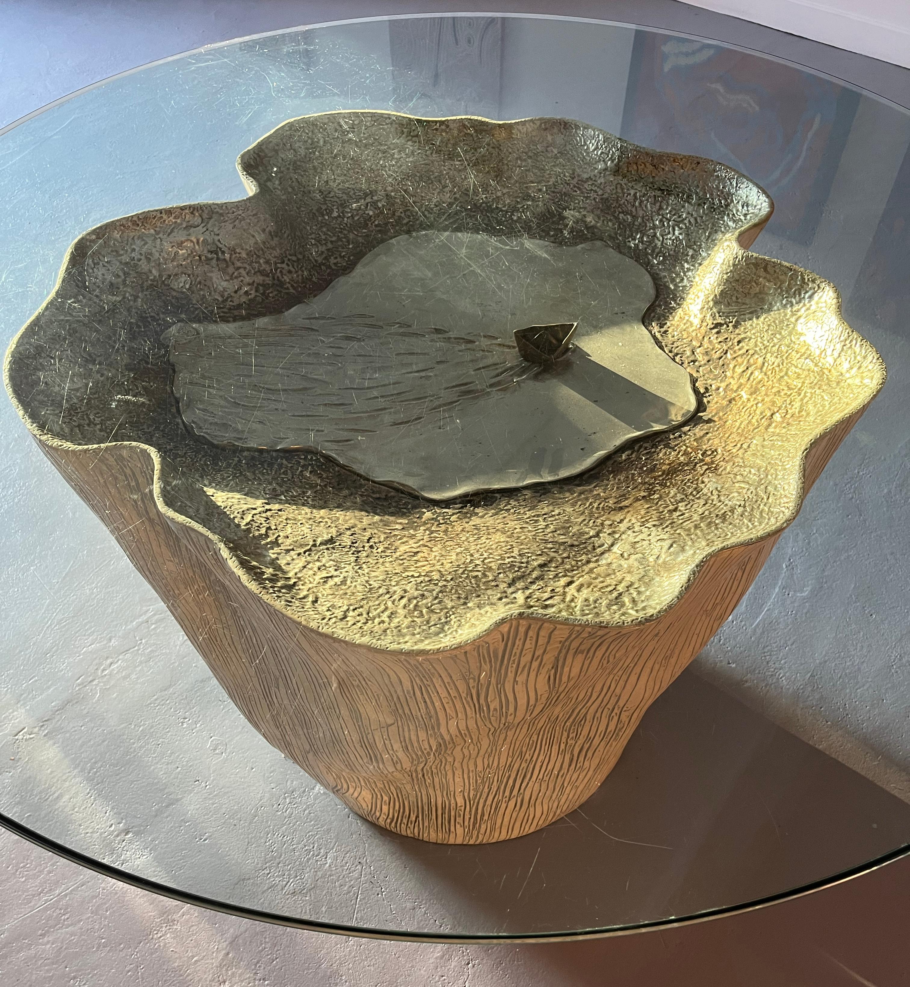 Sculptural center table by Annibale Oste For Sale 5