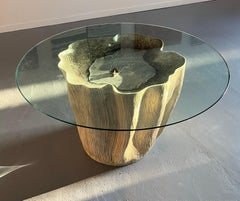 Sculptural center table by Annibale Oste