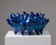 Sculptural Ceramic Bowl by Tina Reuterberg, Earthenware, Sweden, 2005