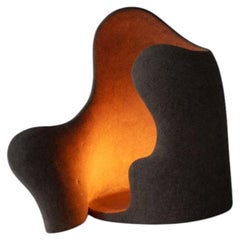 Portavelas escultórico de cerámica - Portavelas de forma orgánica hecho a mano