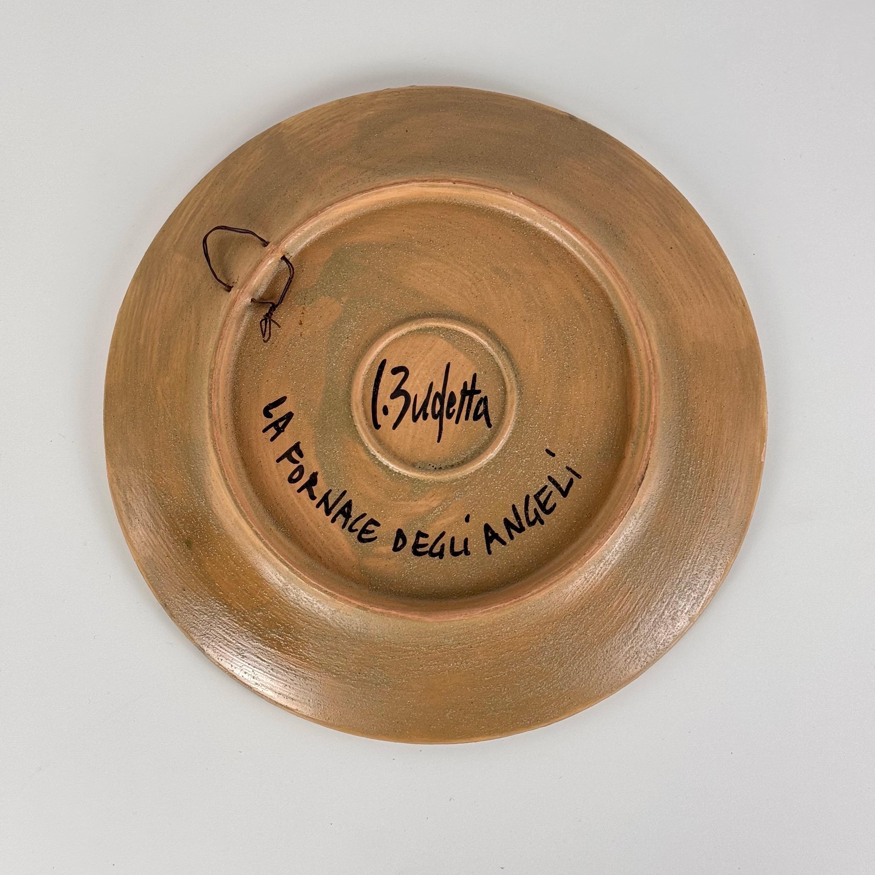 Centro de mesa escultórico en cerámica de Cosimo Budetta para Fornace degli Angeli, años 70 en venta 2