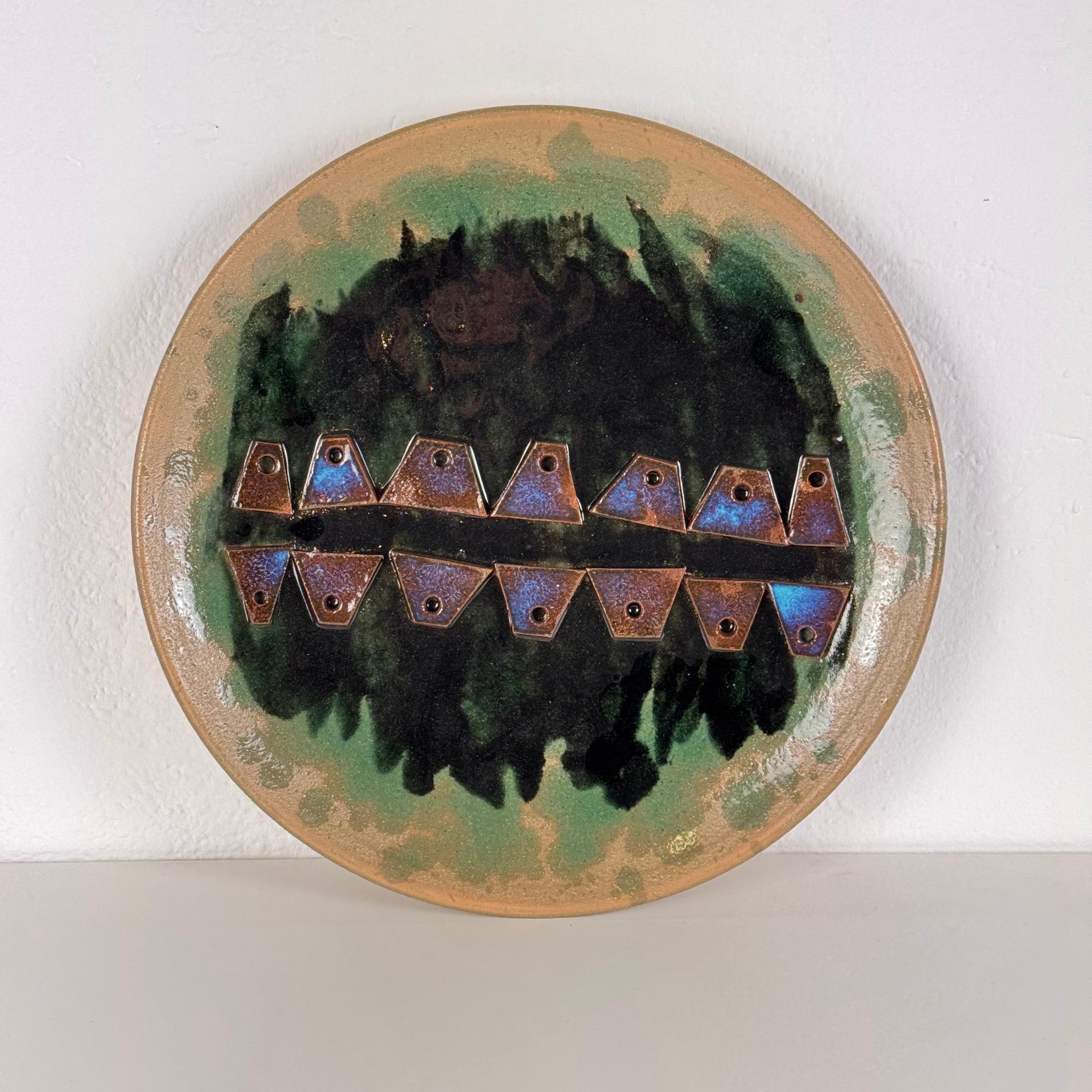 Centro de mesa escultórico en cerámica de Cosimo Budetta para Fornace degli Angeli, años 70 Italiano en venta