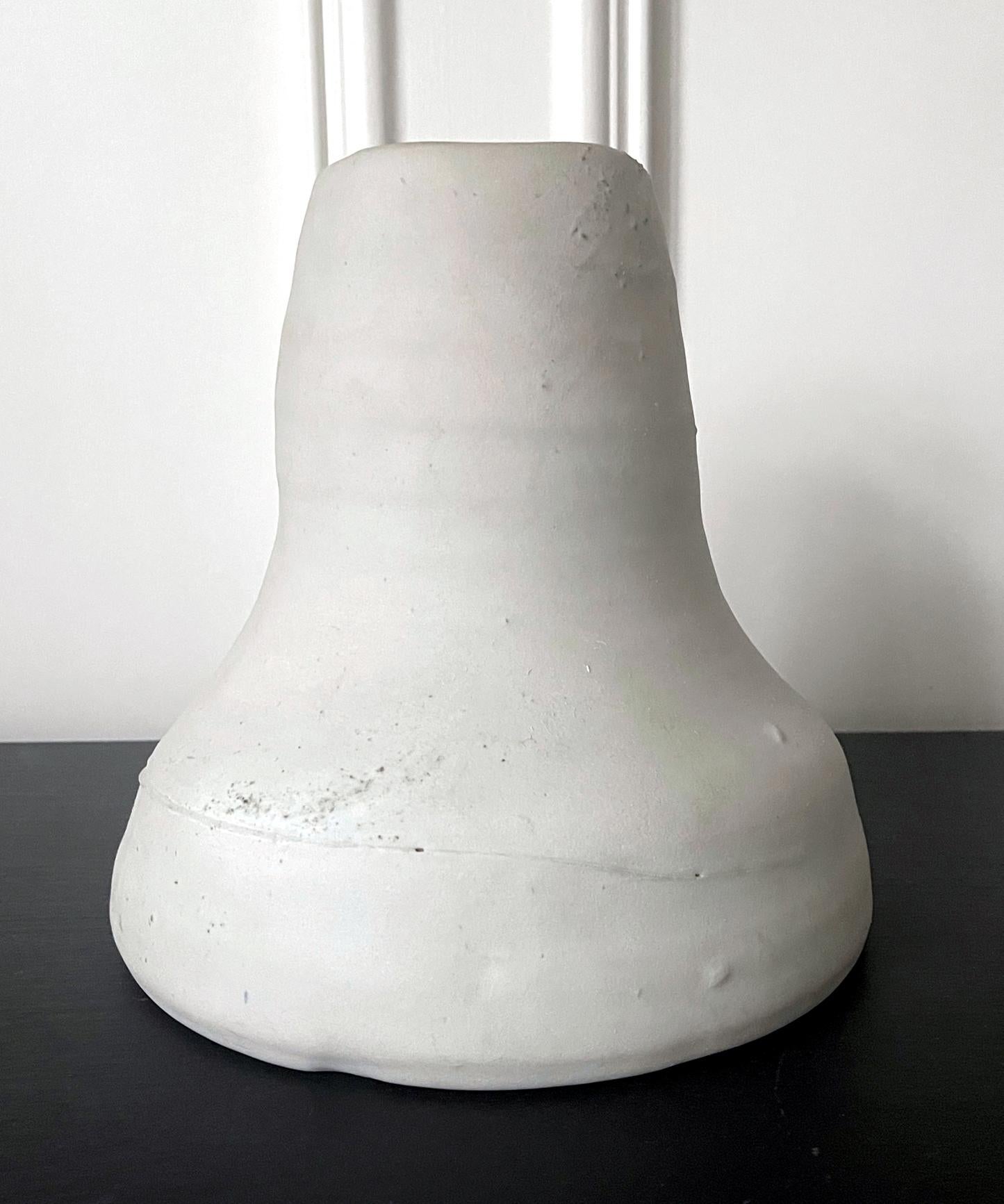 American Sculptural Ceramic Funnel Vase by Robert Turner For Sale
