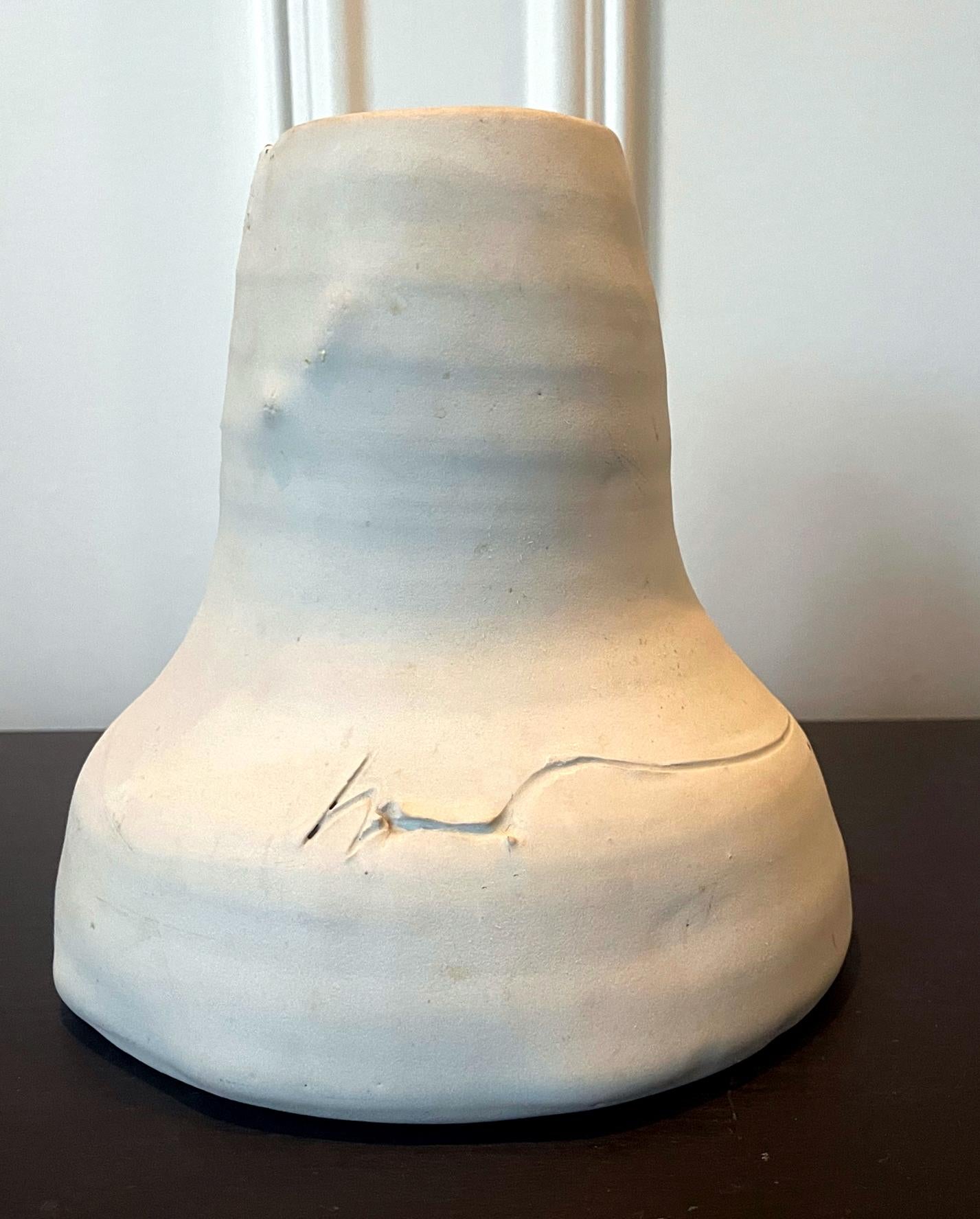 Sculptural Ceramic Funnel Vase by Robert Turner In Good Condition For Sale In Atlanta, GA