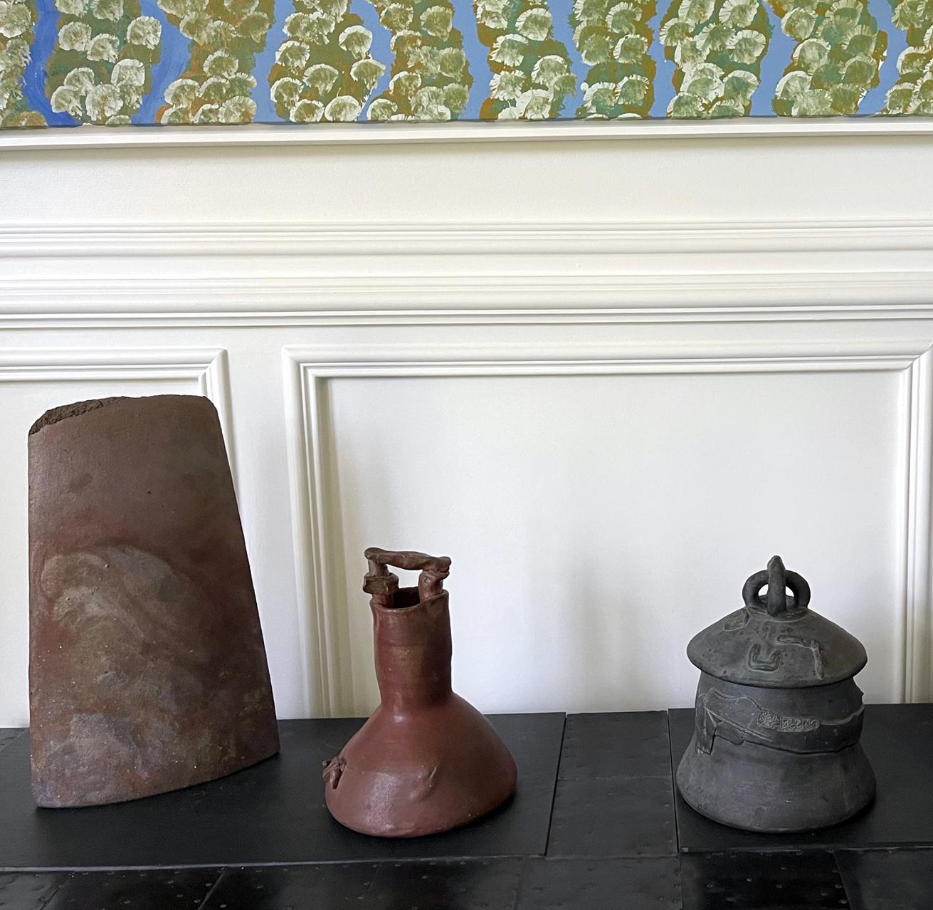 Sculptural Ceramic Handled Vase by Robert Turner For Sale 10