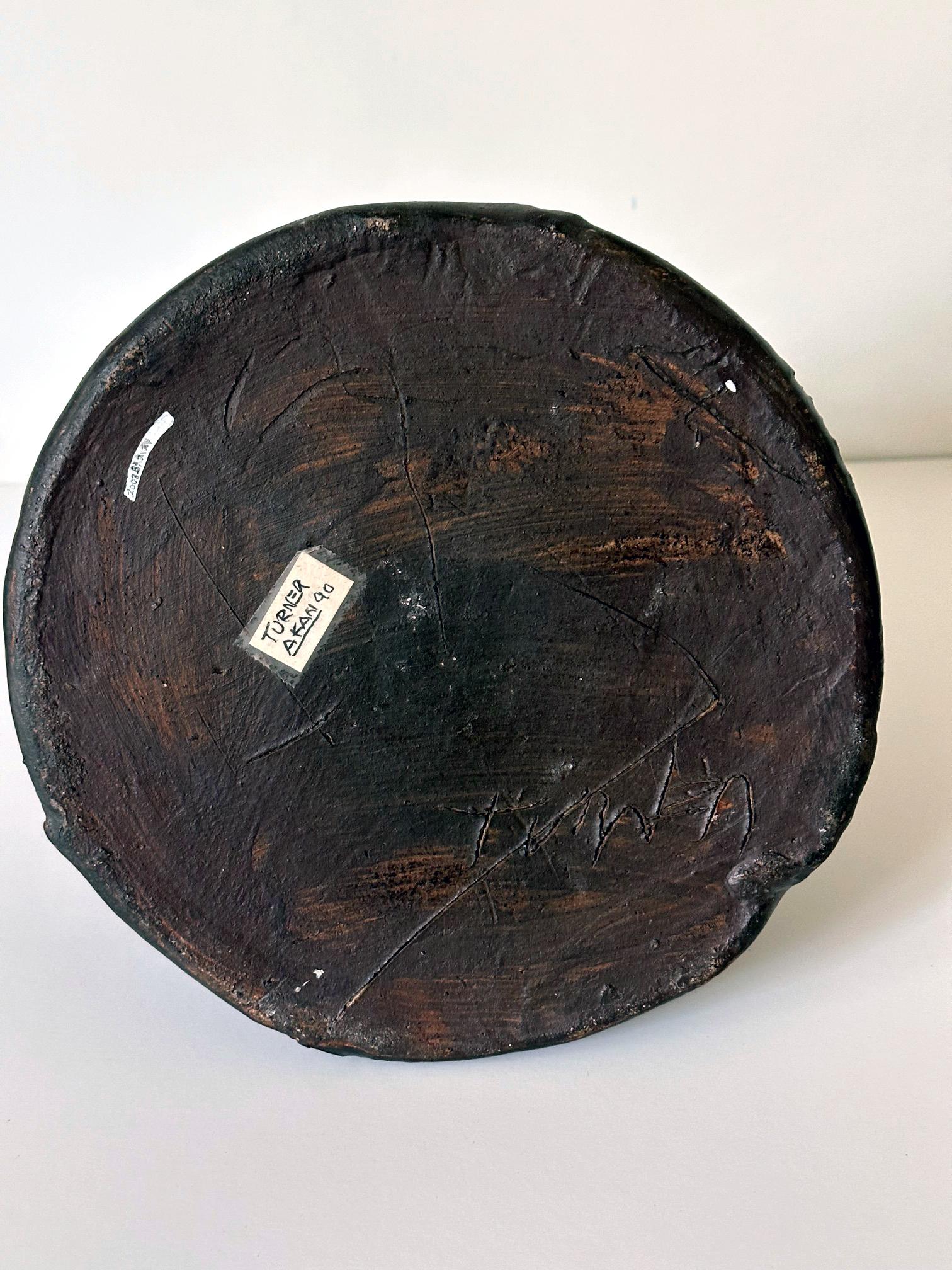 Ceramica Vaso scultoreo in ceramica con manico di Robert Turner in vendita