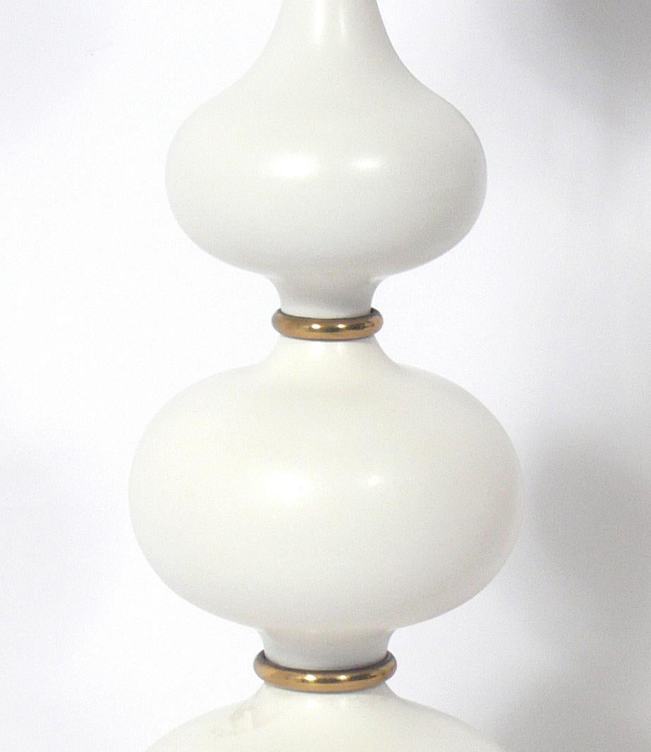 American Sculptural Ceramic Lamps by George Thurston