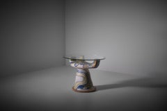 Mesa auxiliar escultórica de cerámica de Salvatore Meli, Italia Años 50