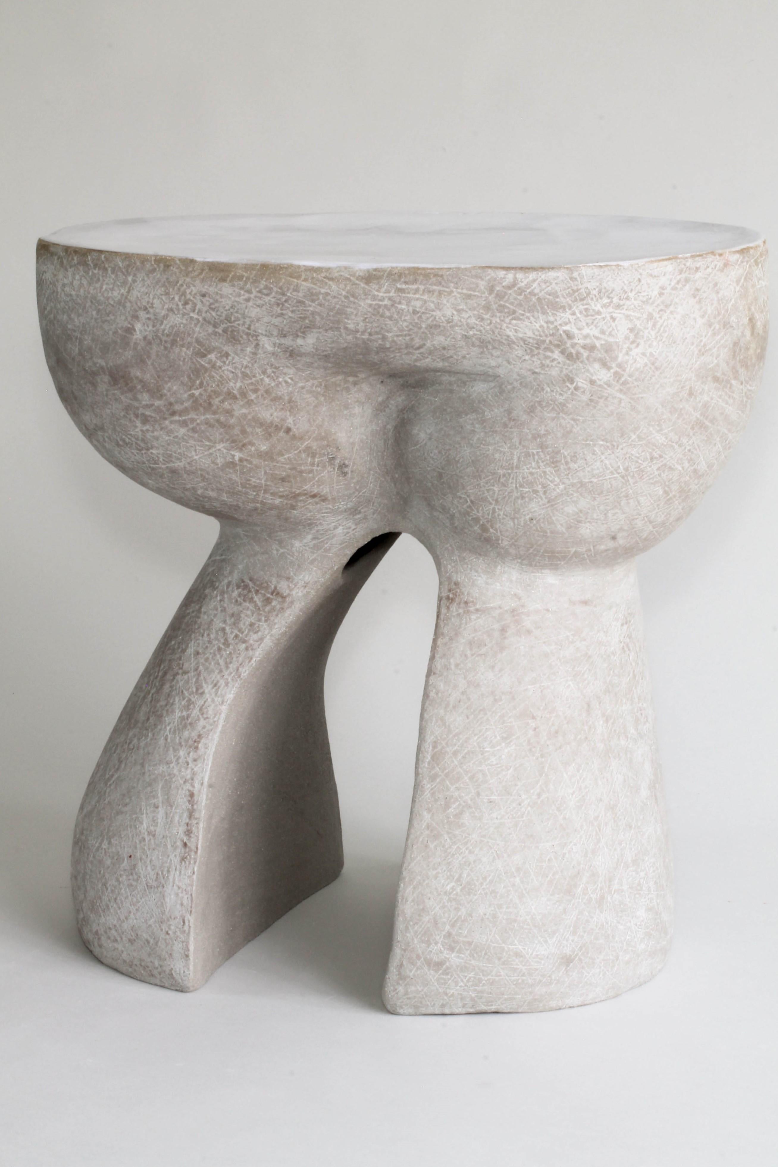 Other Sculptural Ceramic Side Table For Sale