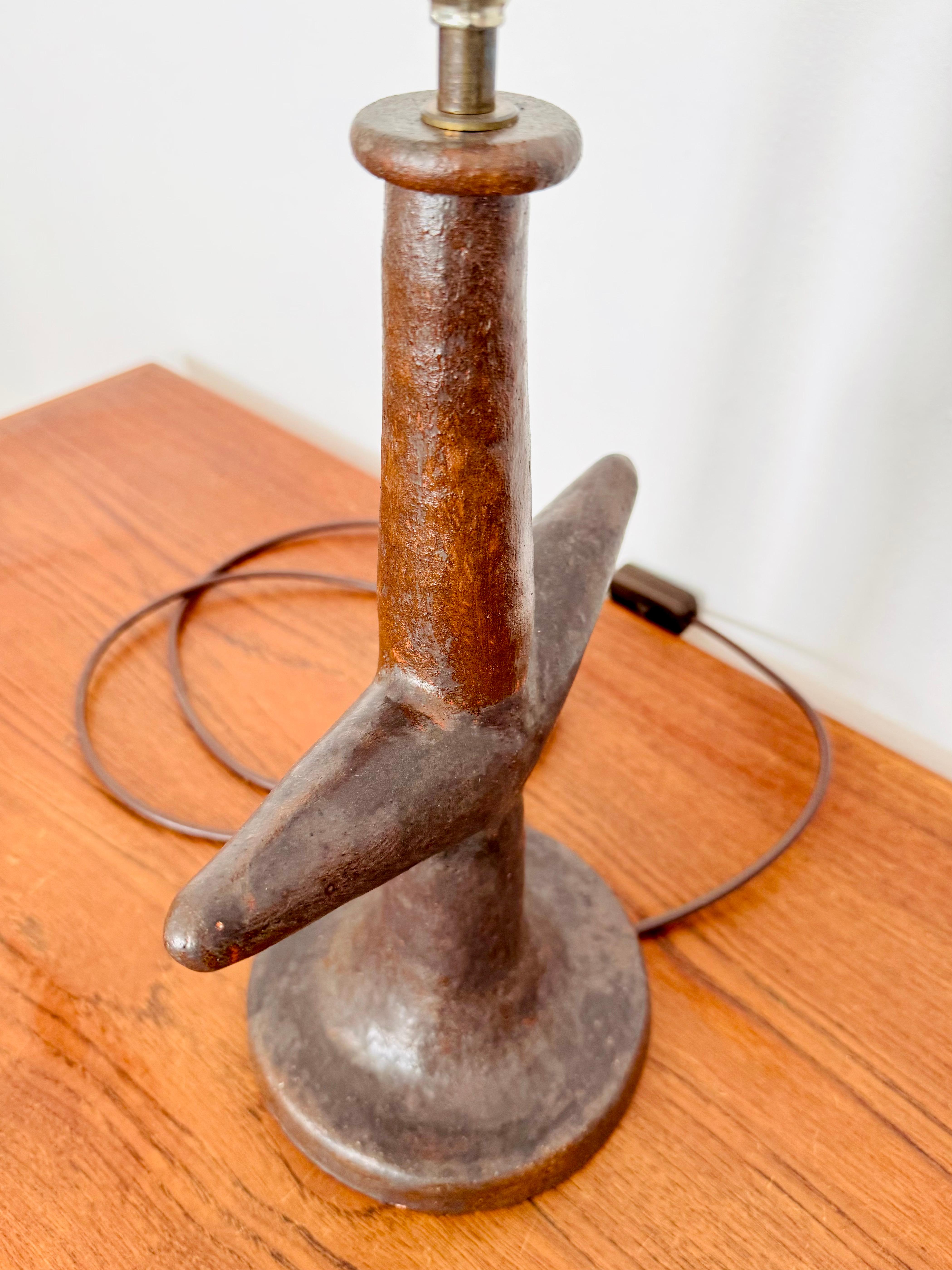Sculptural Ceramic Table Lamp For Sale 8