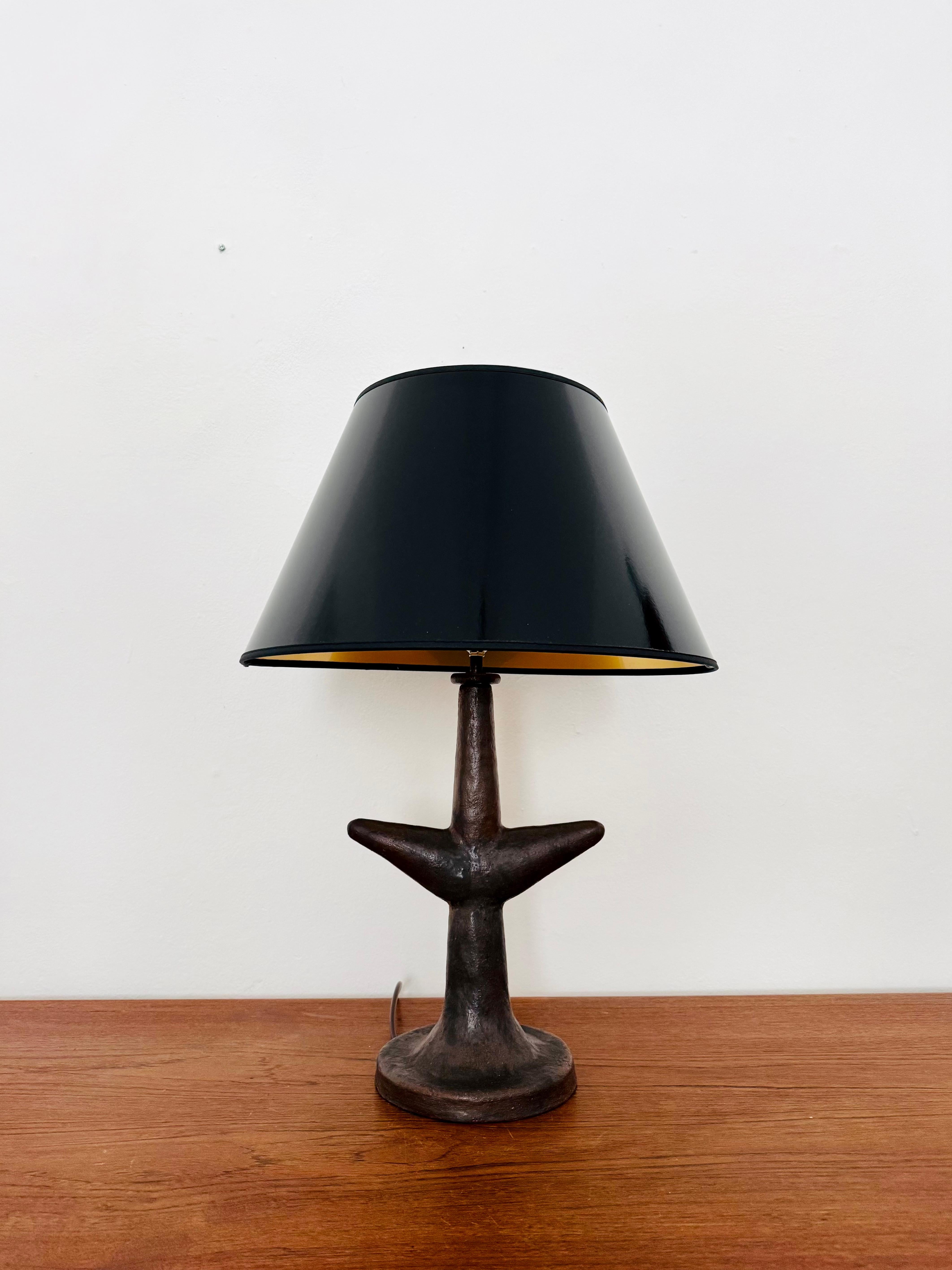 Mid-Century Modern Sculptural Ceramic Table Lamp For Sale