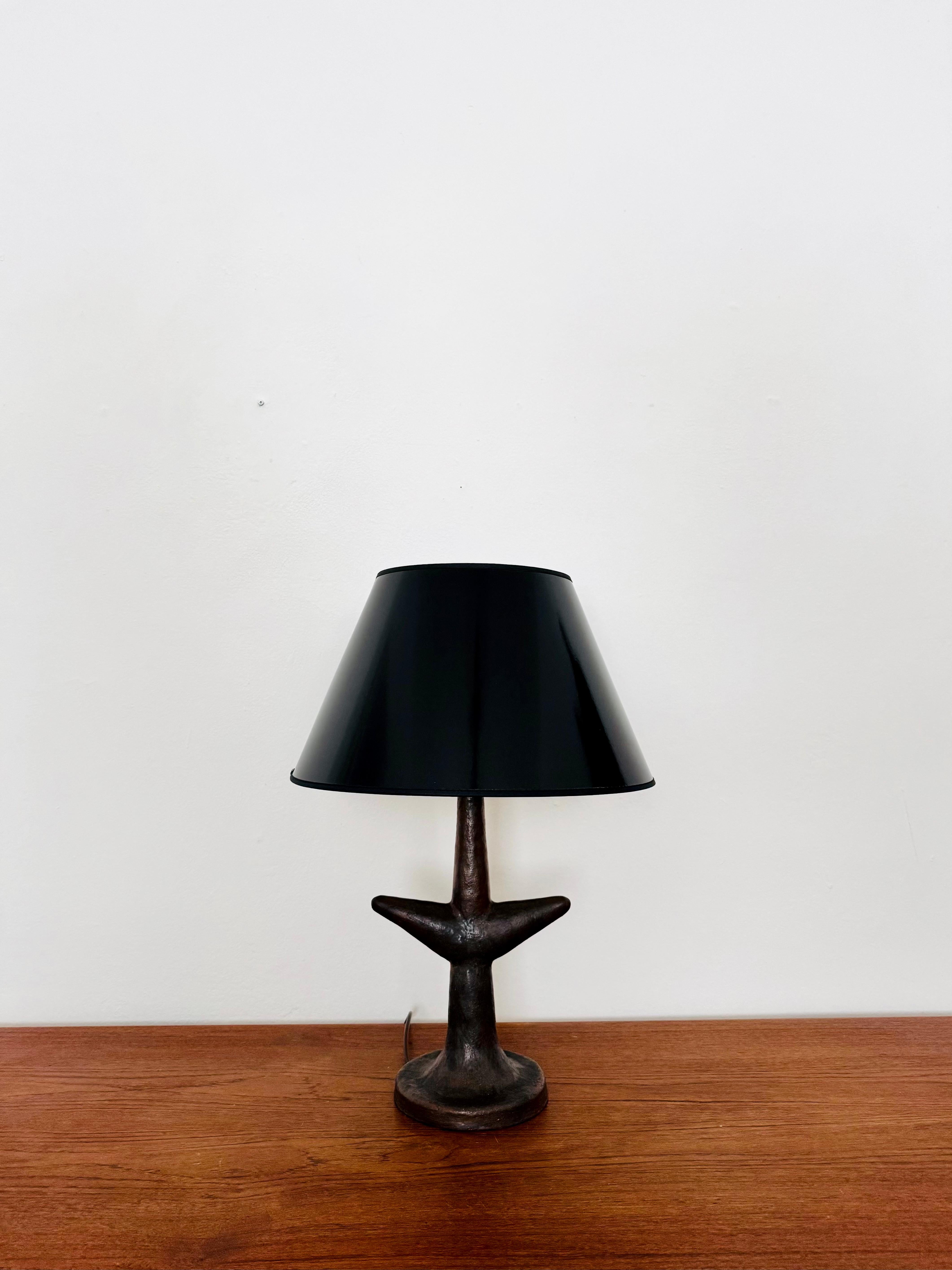 German Sculptural Ceramic Table Lamp For Sale