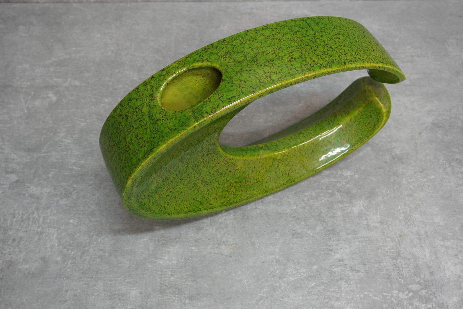 Vase sculptural en céramique par Bertoncello Ceramiche, Italie, années 1970 en vente 1