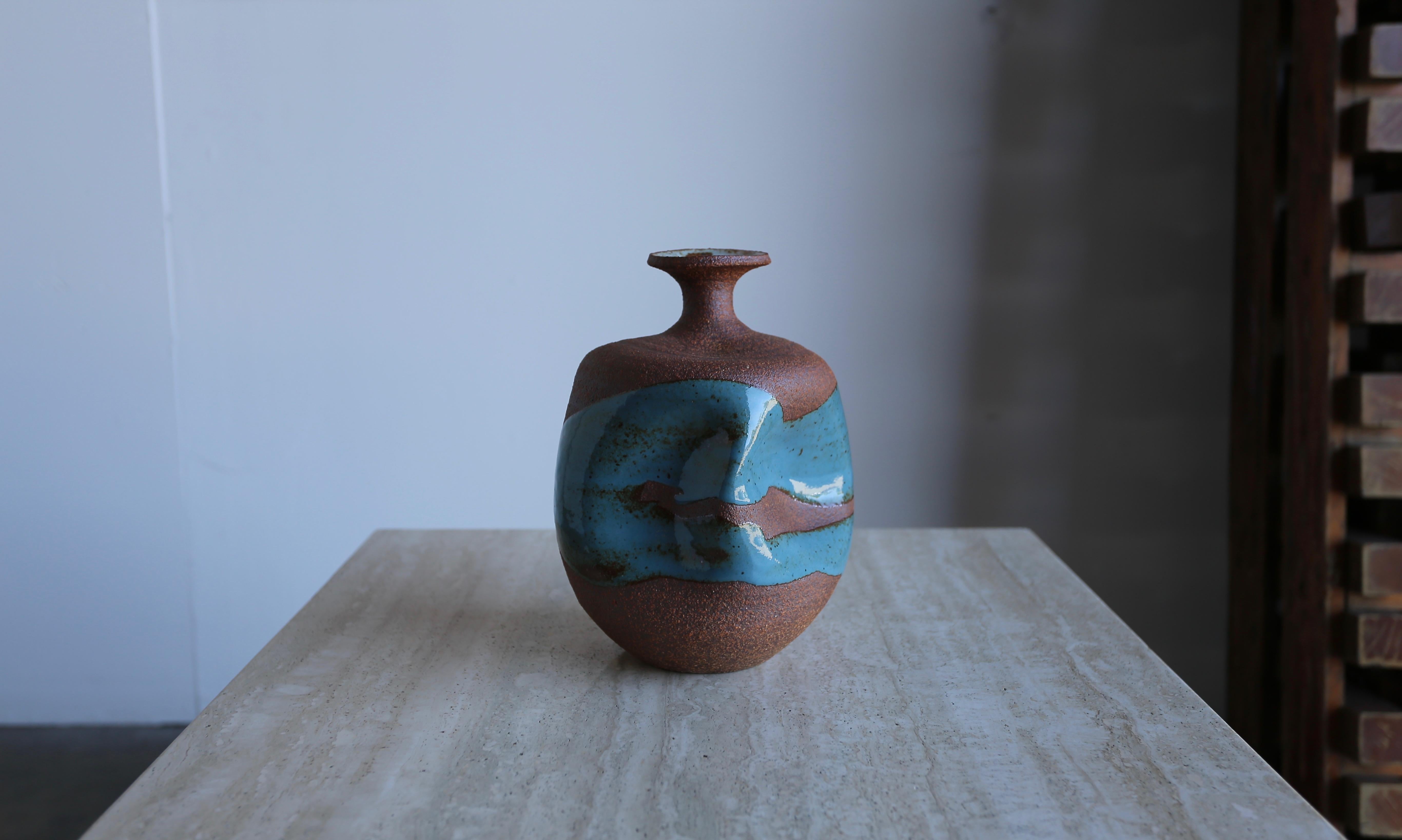 Modern Sculptural Ceramic Vase by Tim Keenan