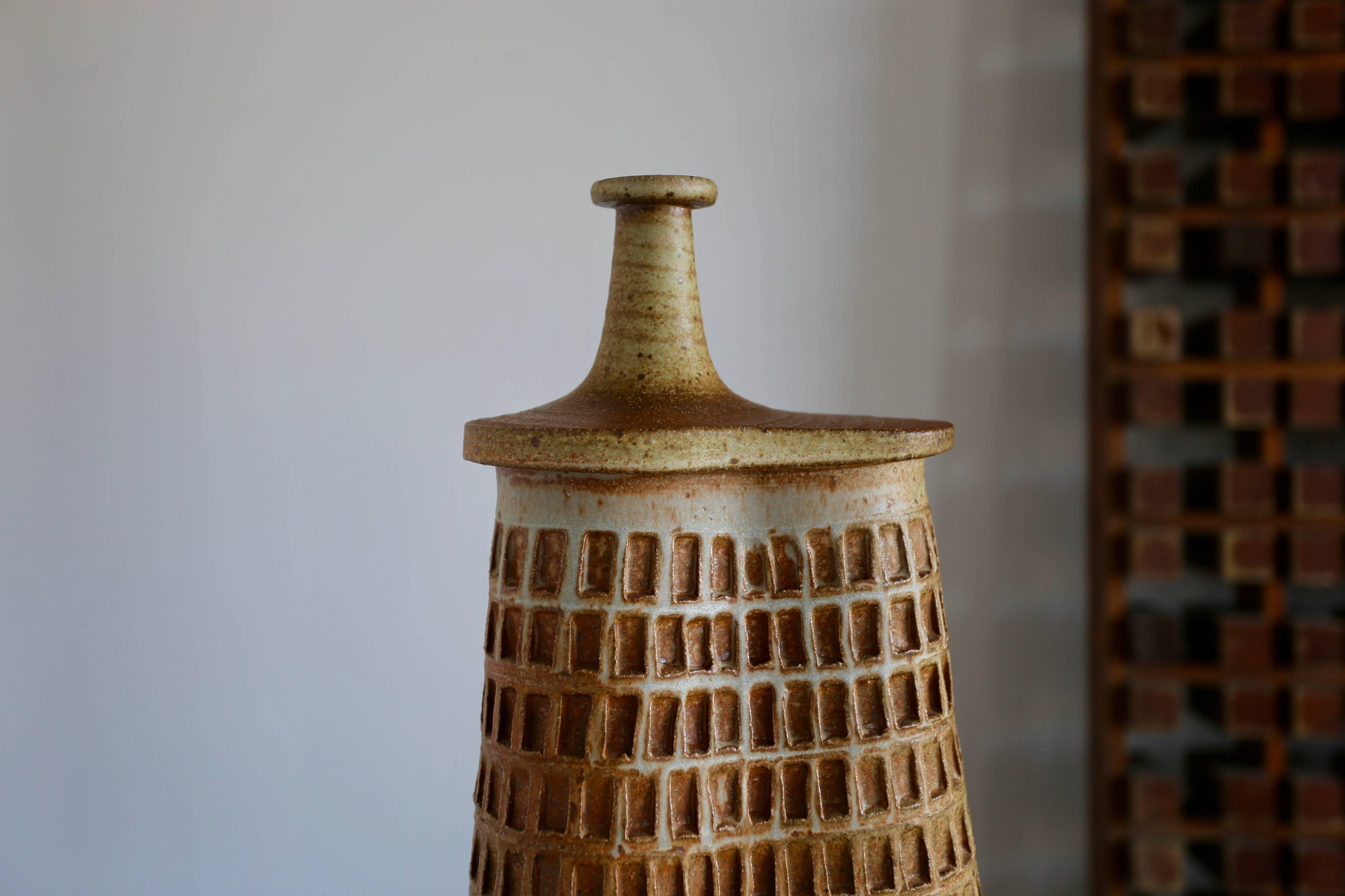 American Sculptural Ceramic Vase by Tim Keenan