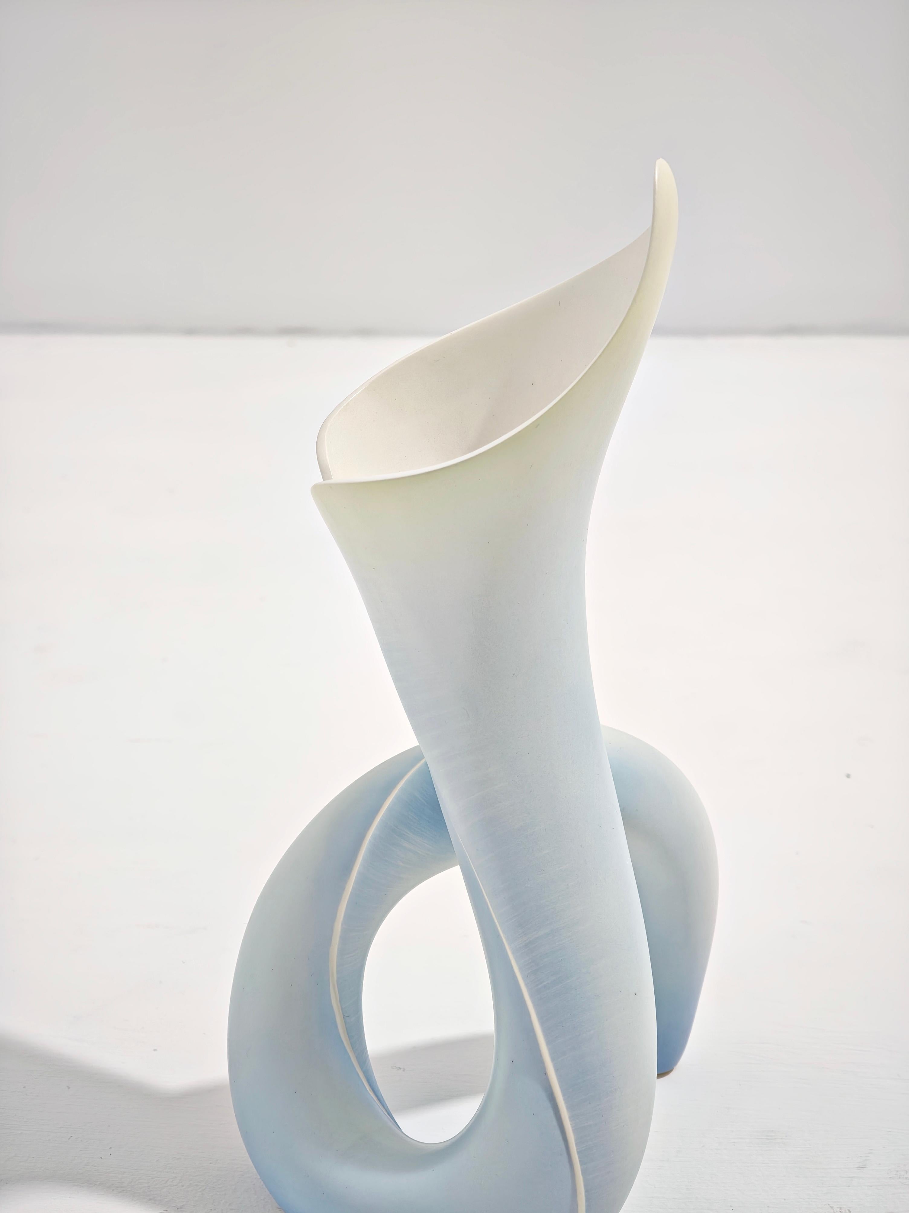 Jarrón escultórico de cerámica de Vibi Torino Producción Italia 1950/60 Mediados de siglo en venta 2