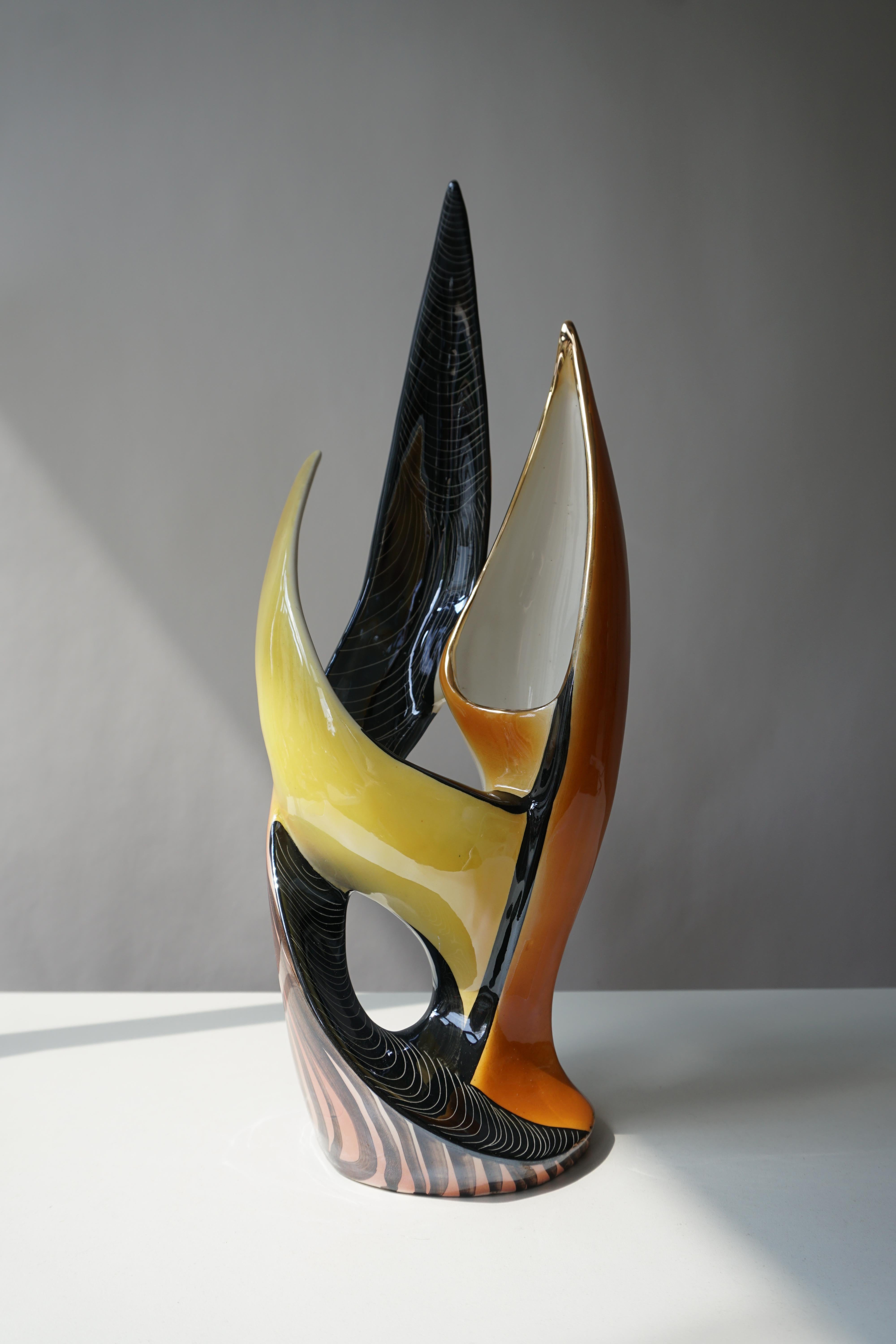 Sculptural Ceramic Vase For Sale 3