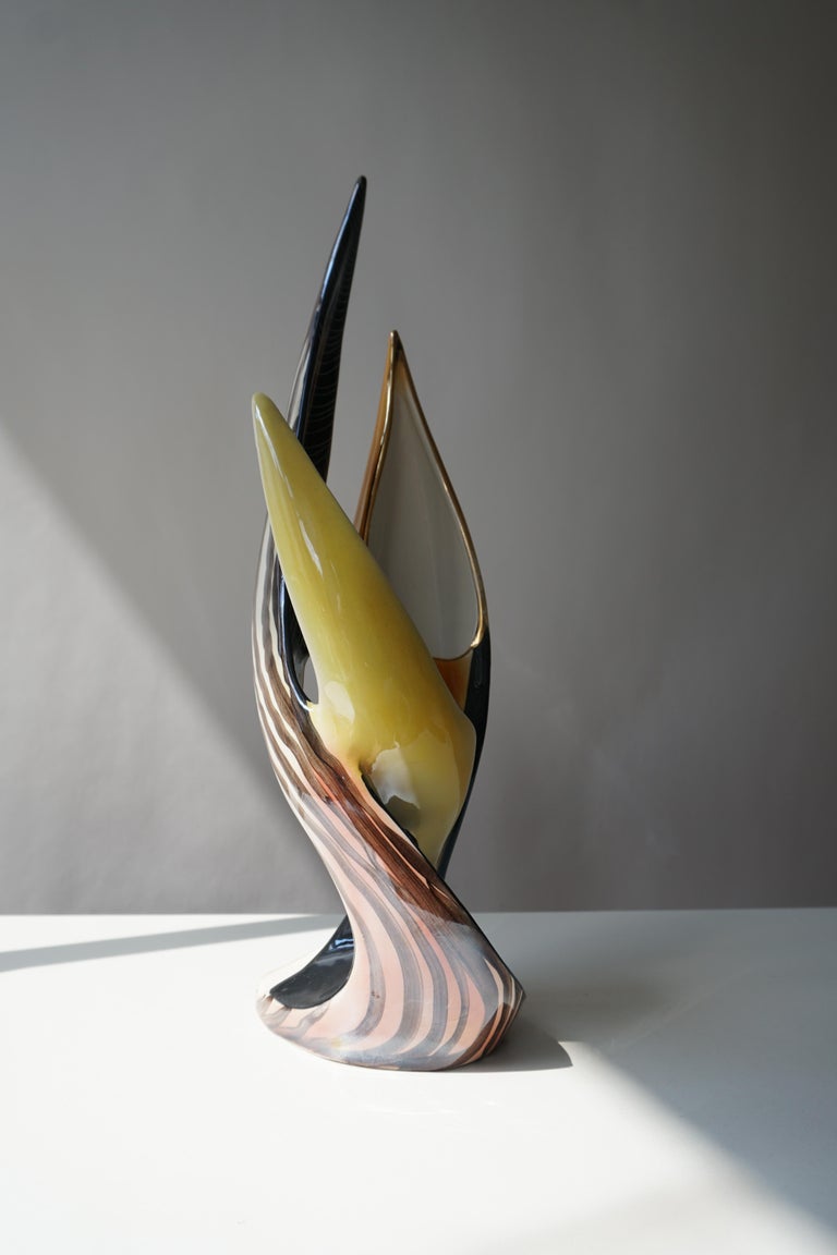 Sculptural Ceramic Vase For Sale 5