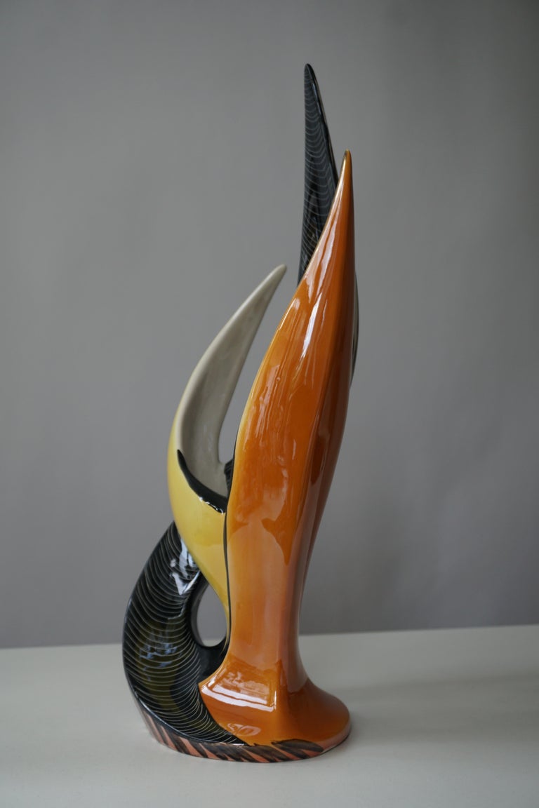 Sculptural Ceramic Vase For Sale 7