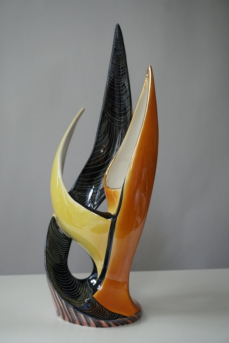 Sculptural Ceramic Vase For Sale 8