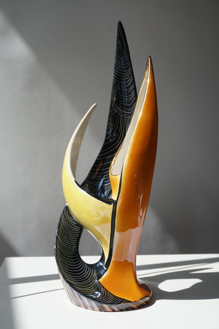 Sculptural Ceramic Vase For Sale 9