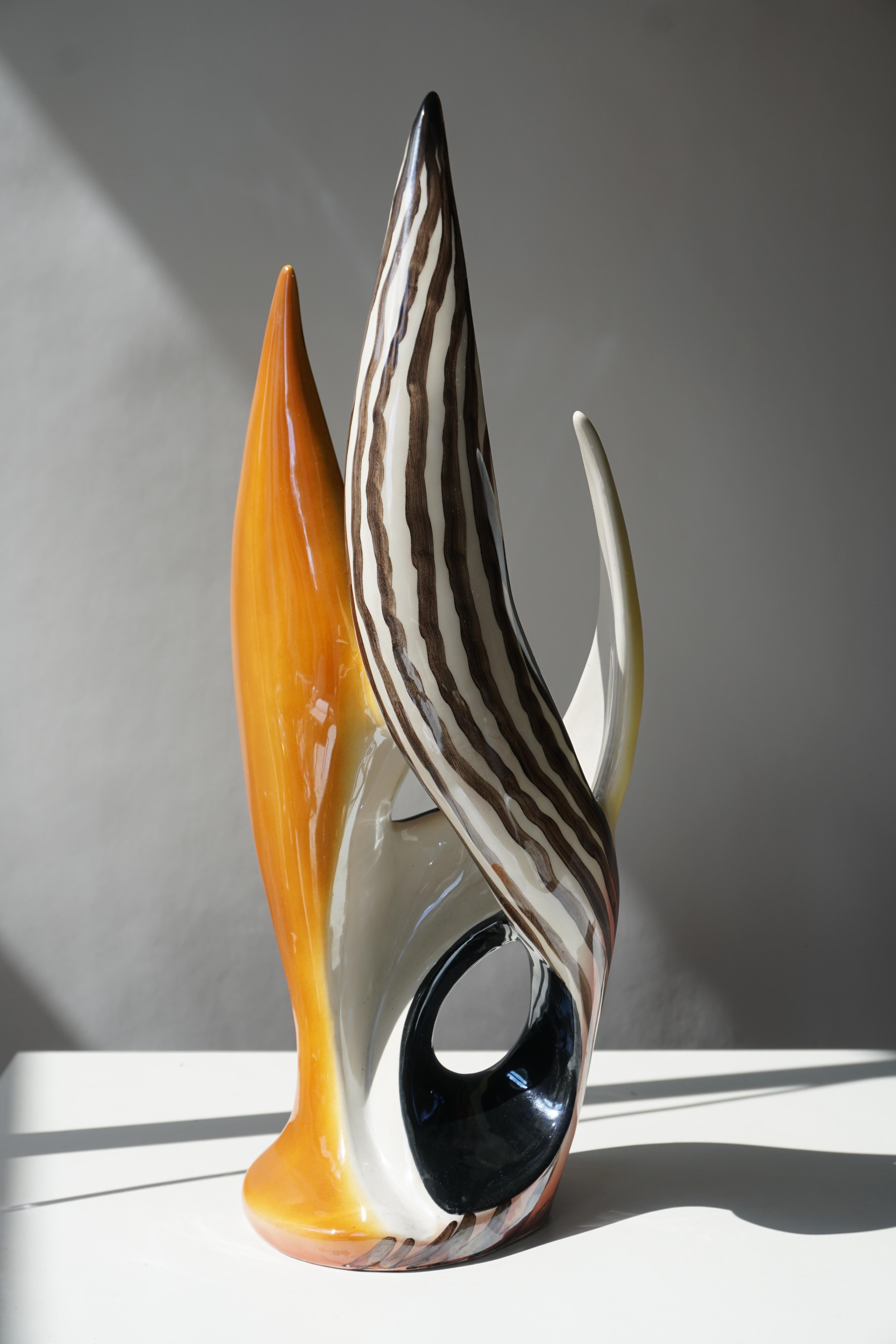Sculptural Ceramic Vase For Sale 9