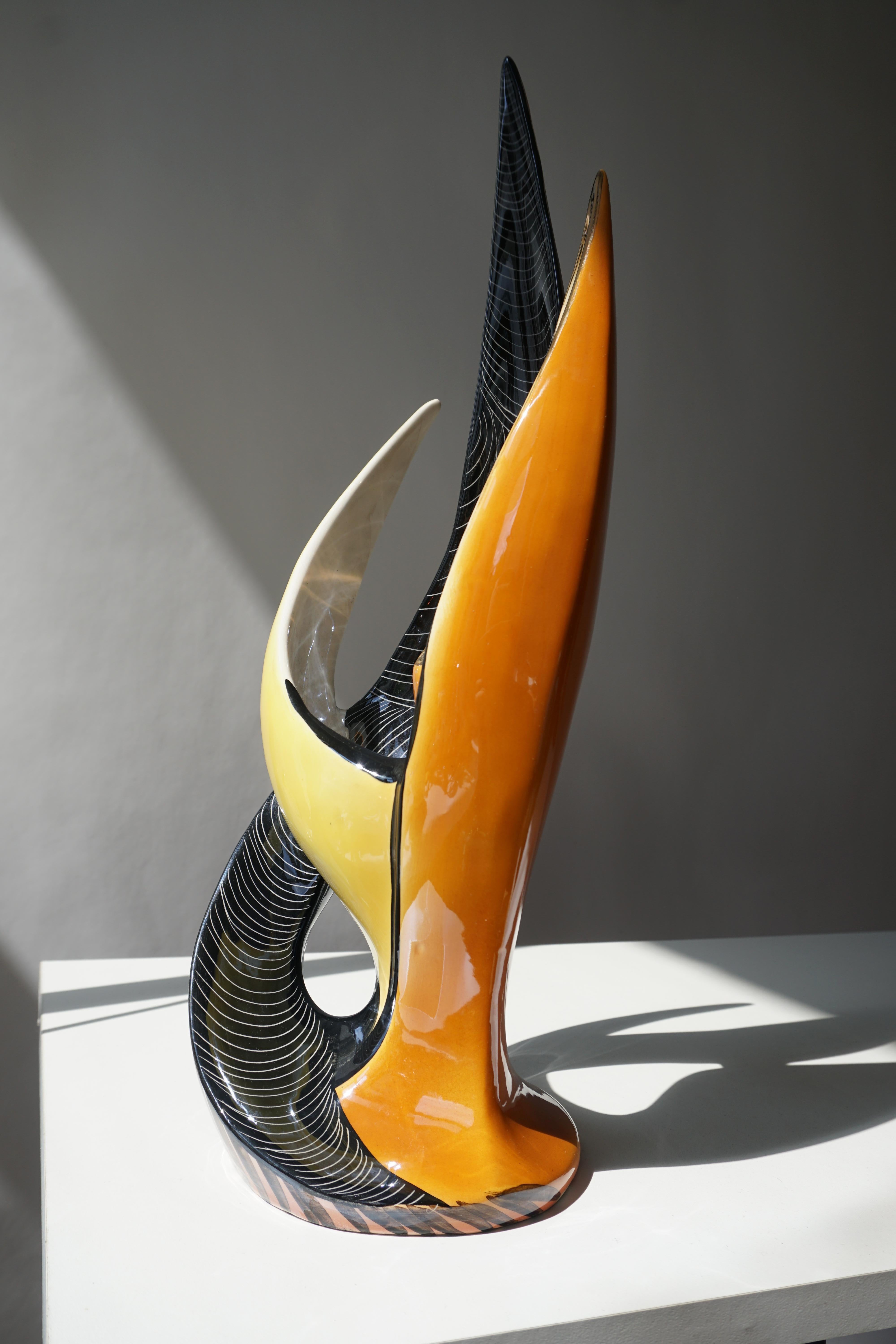 ceramic sculptural vase