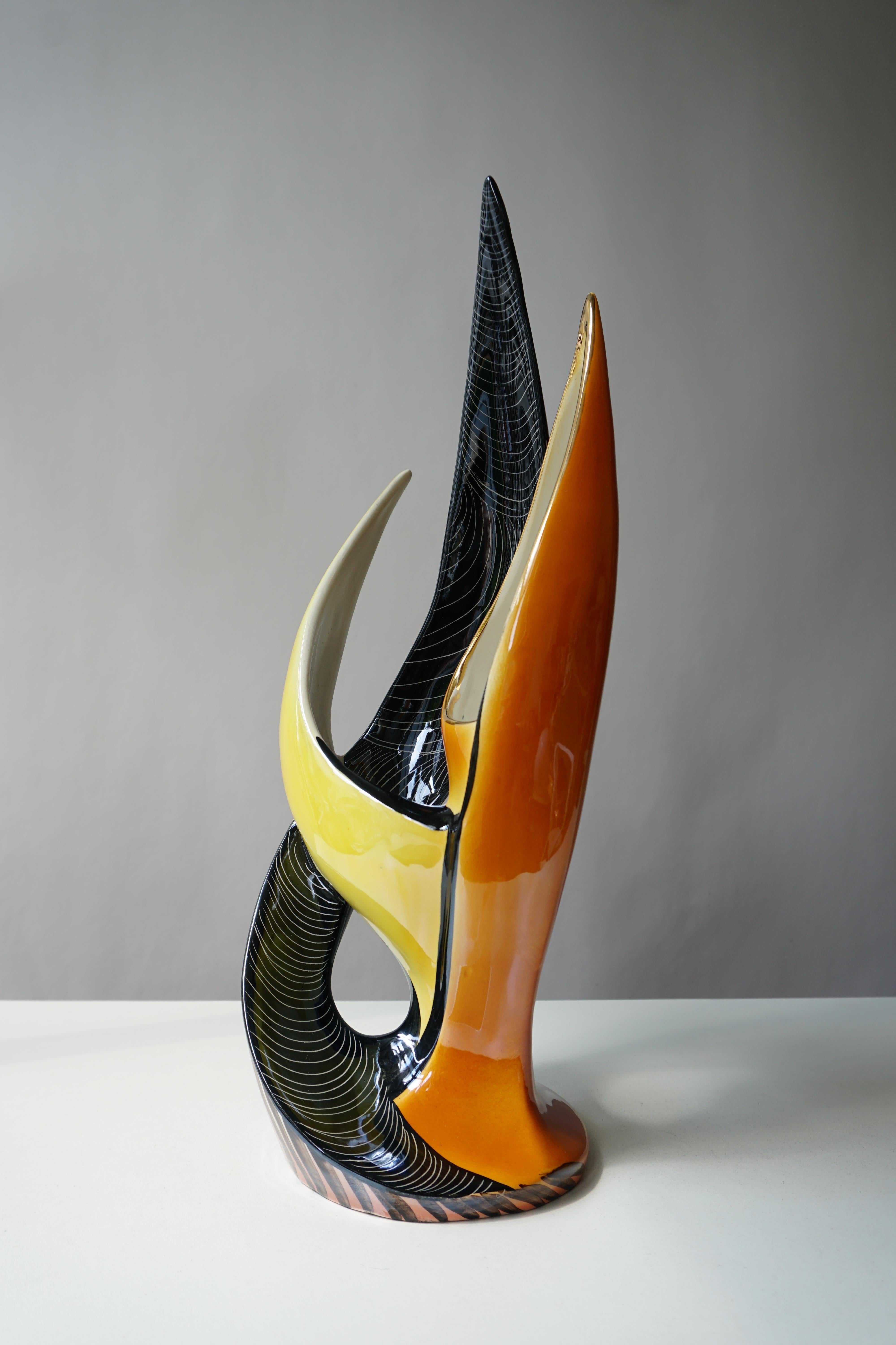 Sculptural Ceramic Vase For Sale 2