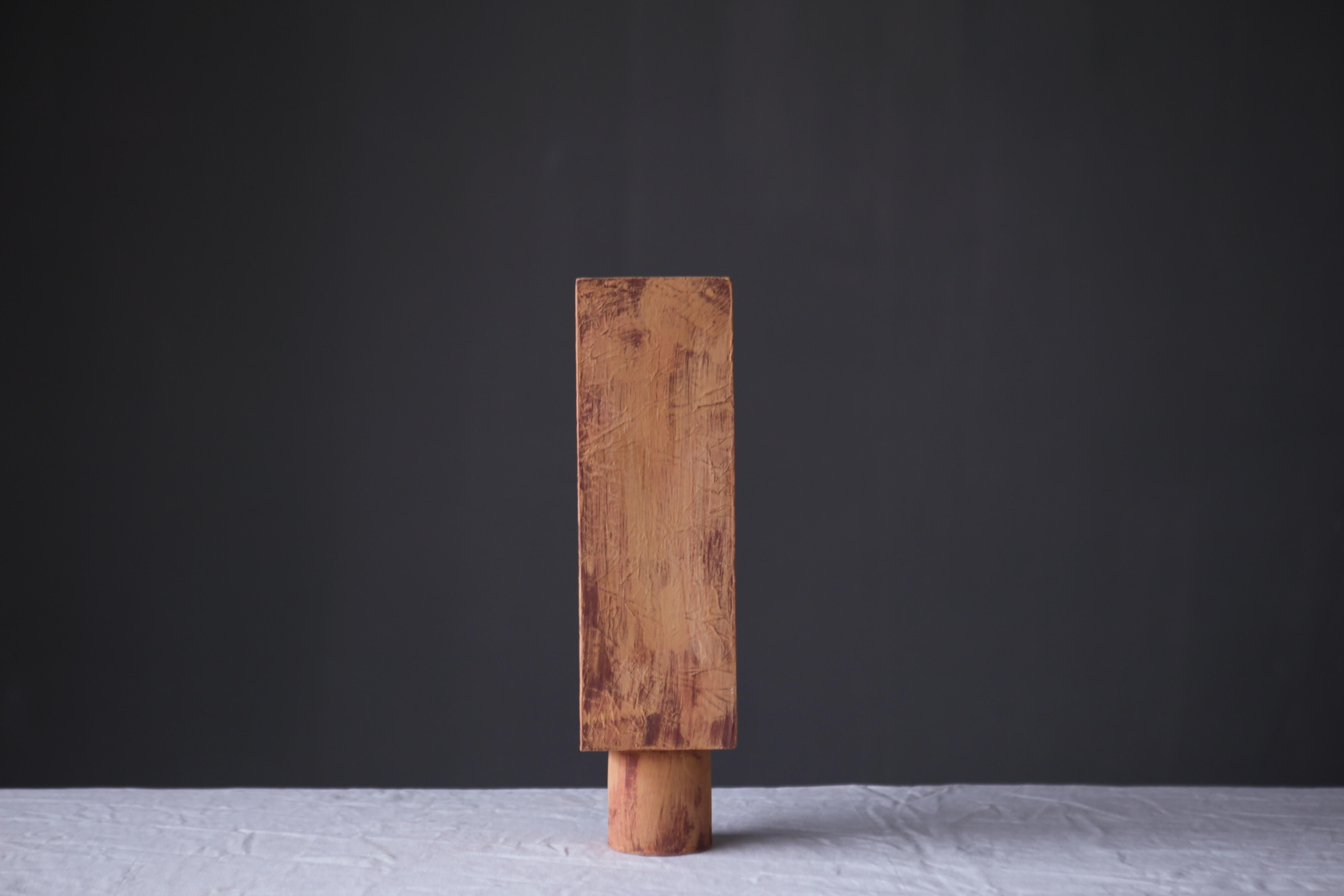 Sculptural Ceramic Vases (Set of 3)-  Textured Brown Surface, Minimalism Design In New Condition For Sale In 景德镇市, CN