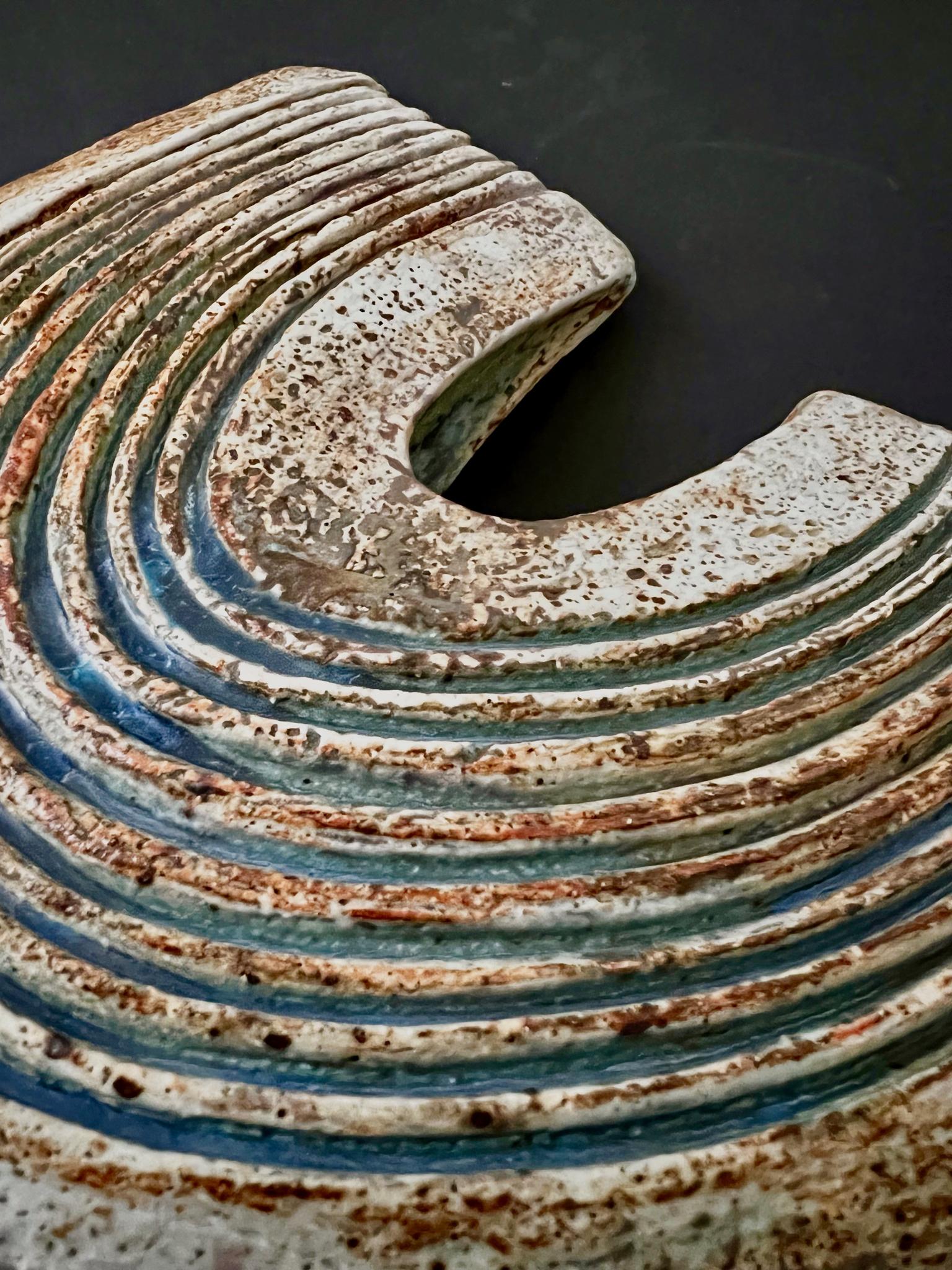 Organic Modern Sculptural Ceramic Vessel by Alan Wallwork For Sale