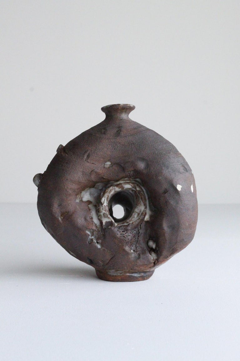 Sculptural Ceramic Vessel, Organic Brutalist For Sale at 1stDibs