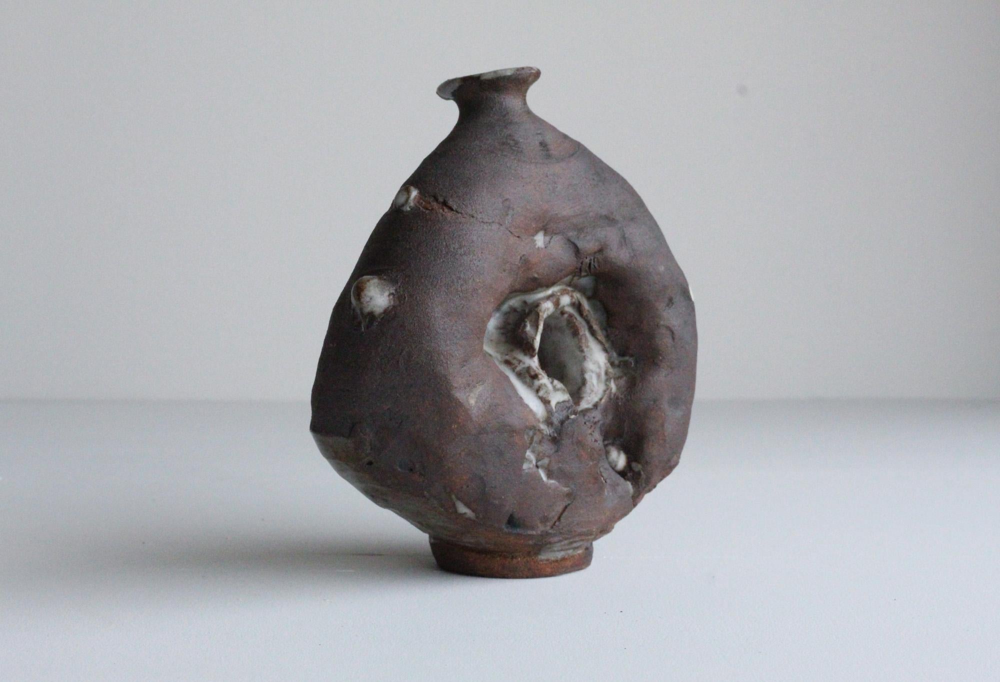 Mid-Century Modern Sculptural Ceramic Vessel, Organic Brutalist For Sale