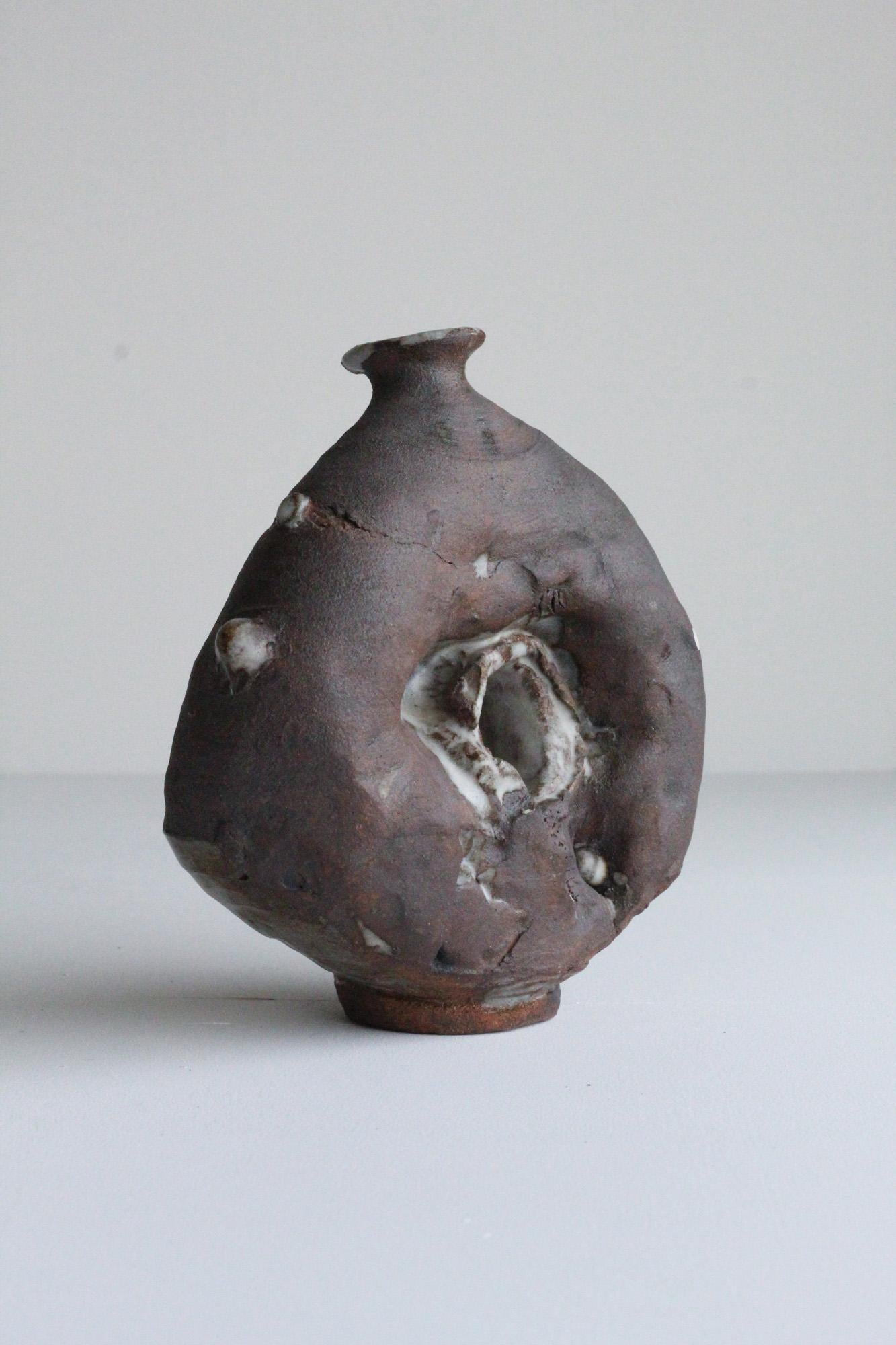 American Sculptural Ceramic Vessel, Organic Brutalist For Sale