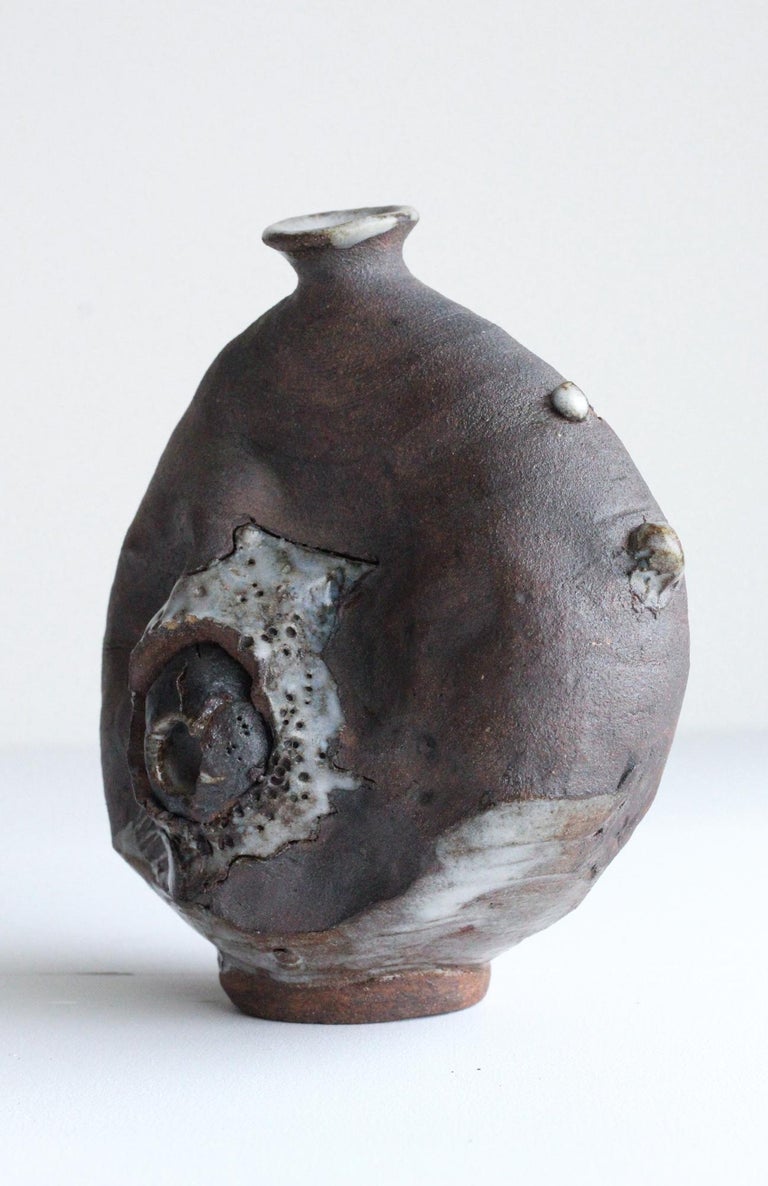 Sculptural Ceramic Vessel, Organic Brutalist For Sale at 1stDibs