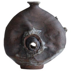 Sculptural Ceramic Vessel, Organic Brutalist