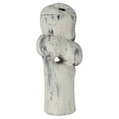 Sculptural Ceramic Vessel with Lid by Dutch Schalling