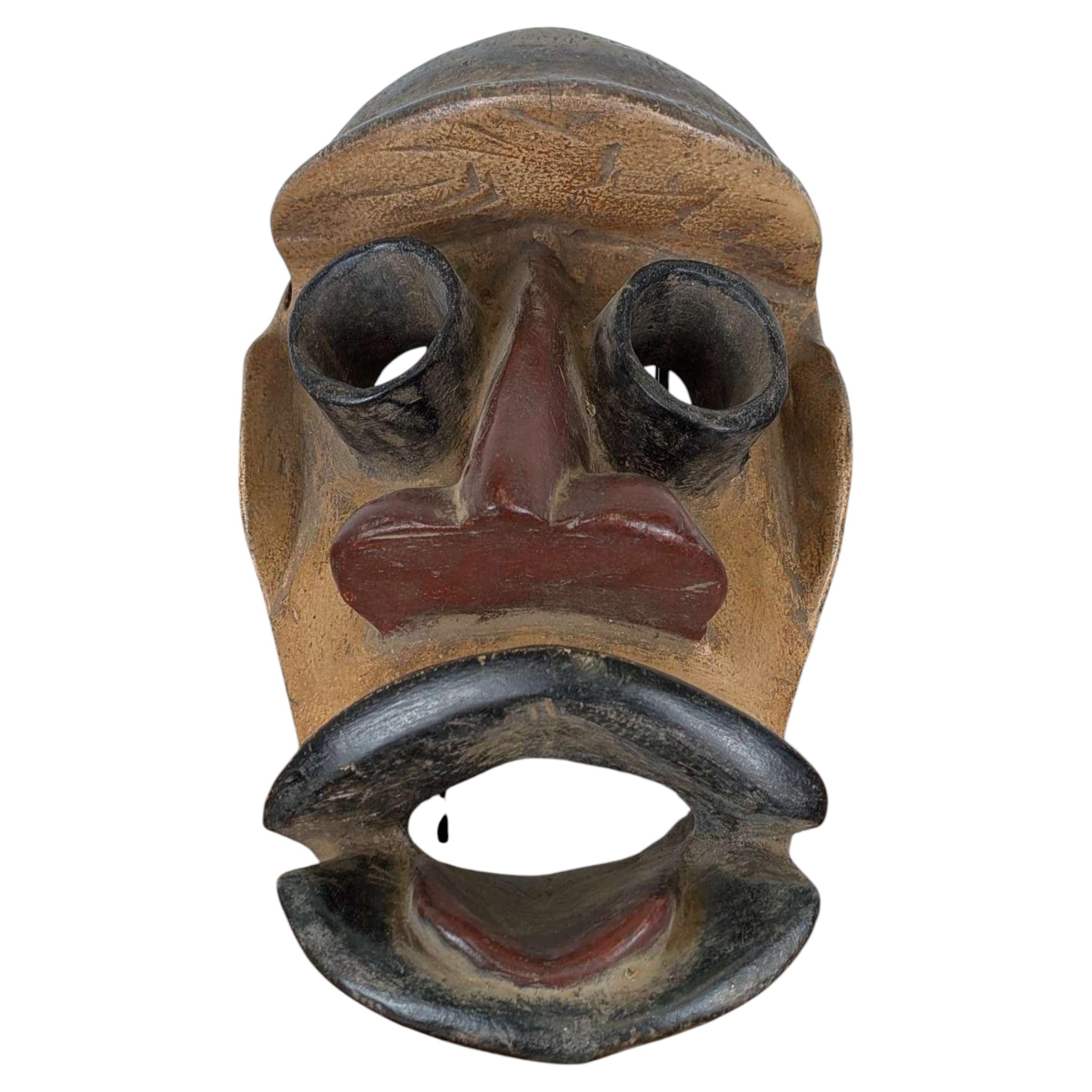 Skulpturale Zeremonienmaske, Dan-Kran-Tradition, Liberia und Elfenbeinküste im Angebot