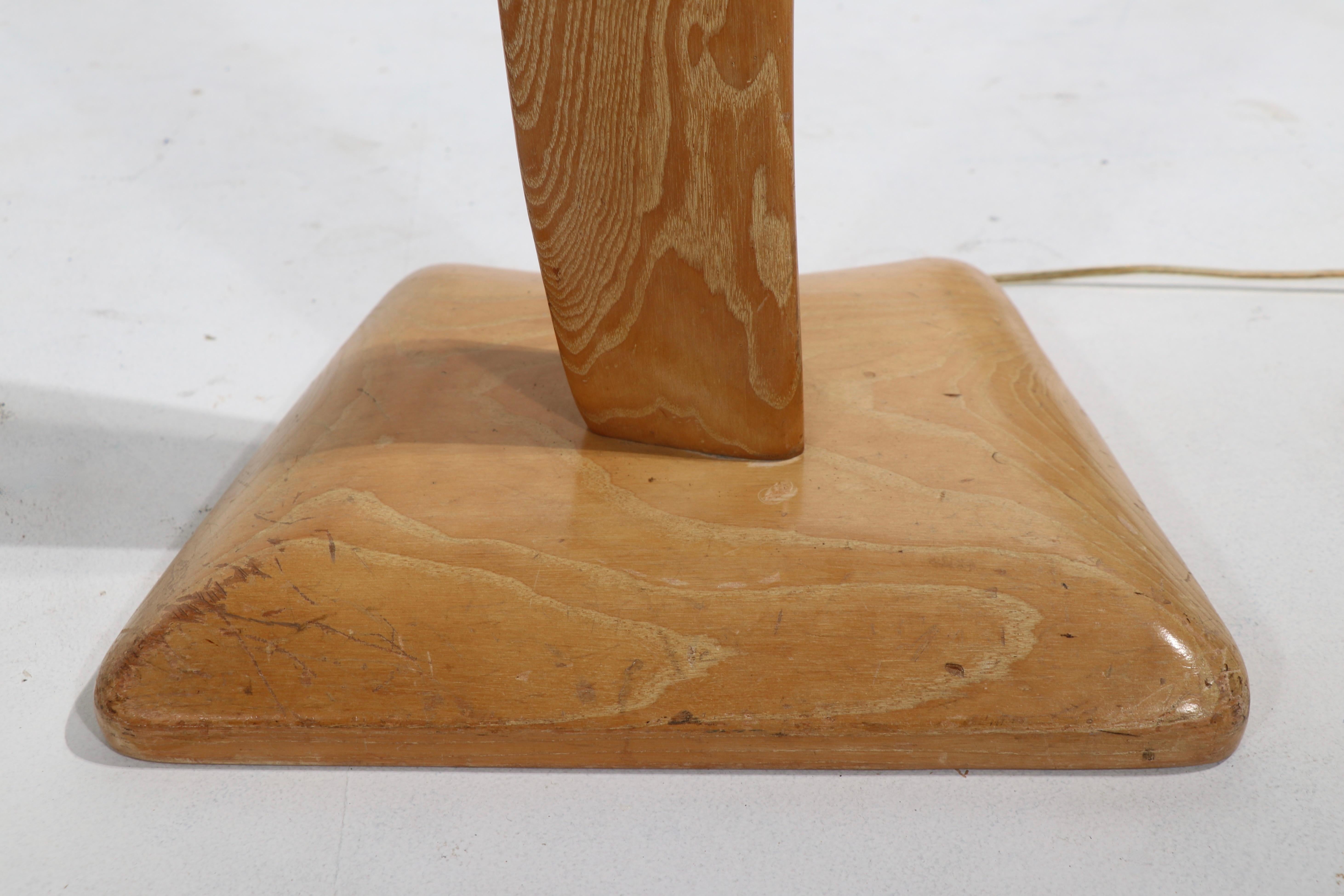Sculptural Cerused Oak Floor Lamp by Yashia Heifetz 2