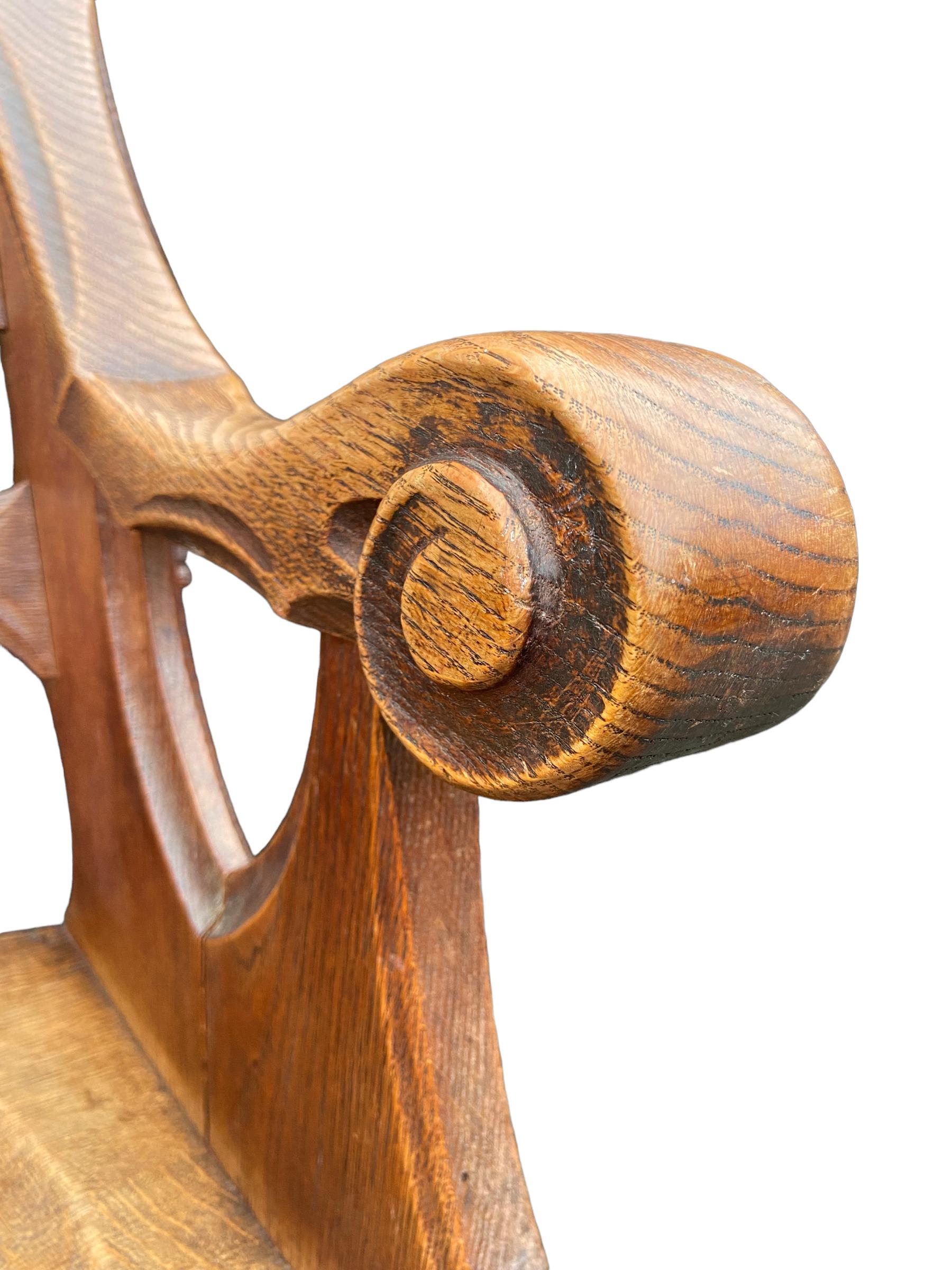 Early 20th Century Sculptural Chair, 1930s For Sale